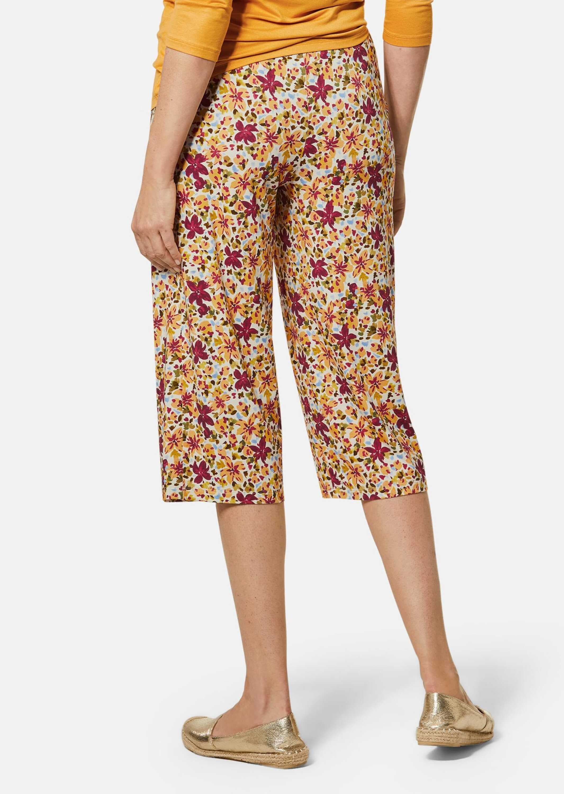 GOLDNER 7/8-Hose »Druckhose Louisa Attraktive Druckhose Louisa mit weichem Fall«