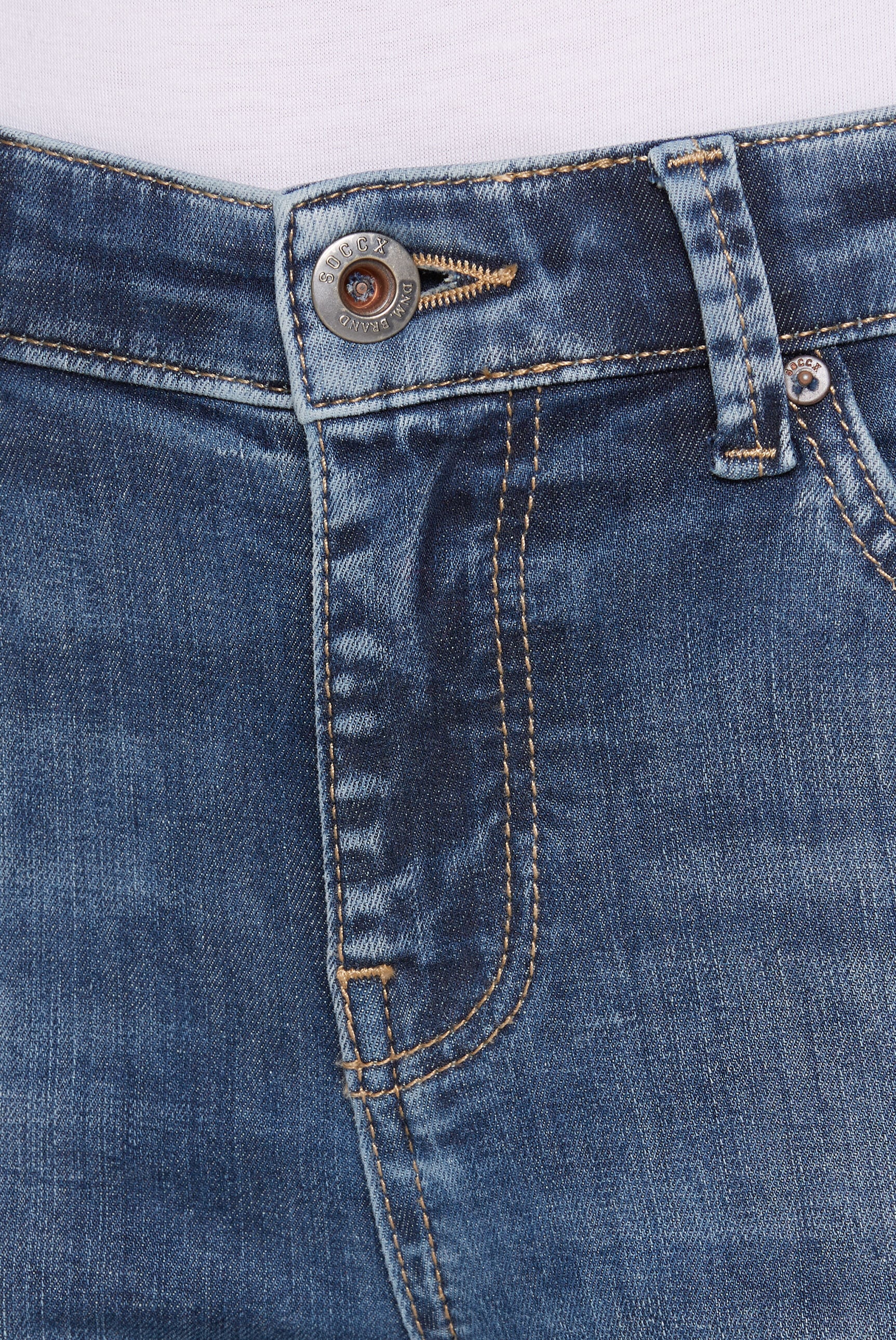 SOCCX Slim-fit-Jeans mit normaler Leibhöhe