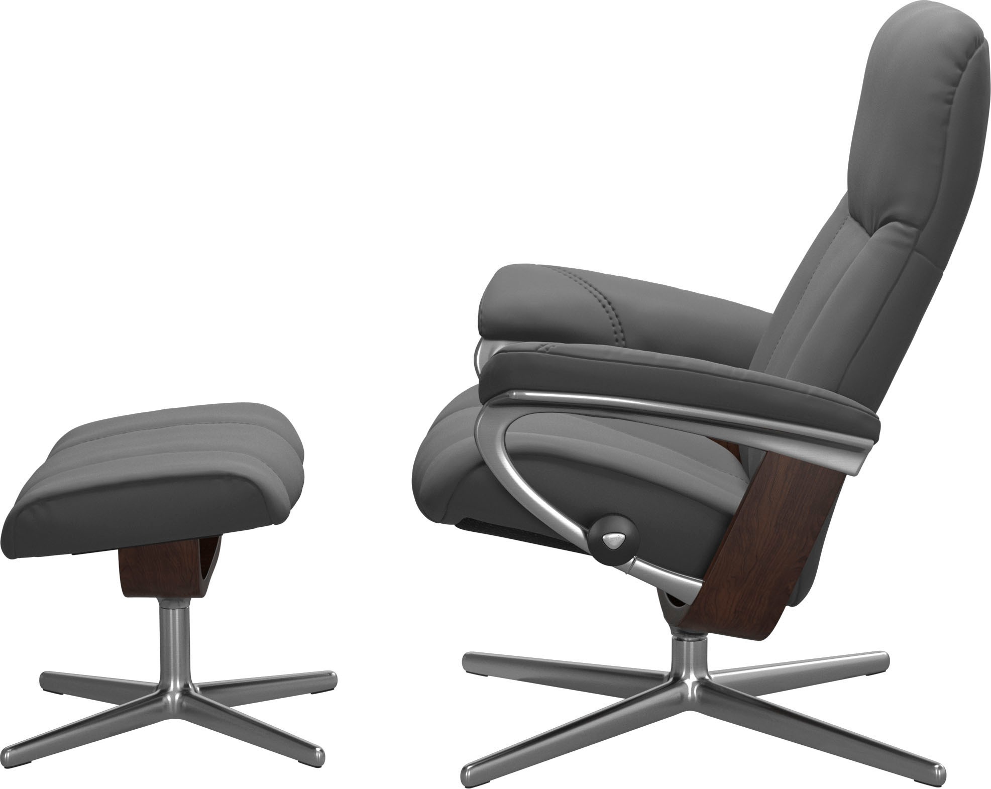 Stressless® Relaxsessel »Consul«, mit Cross Base, Größe S, M & L, Holzakzent Braun