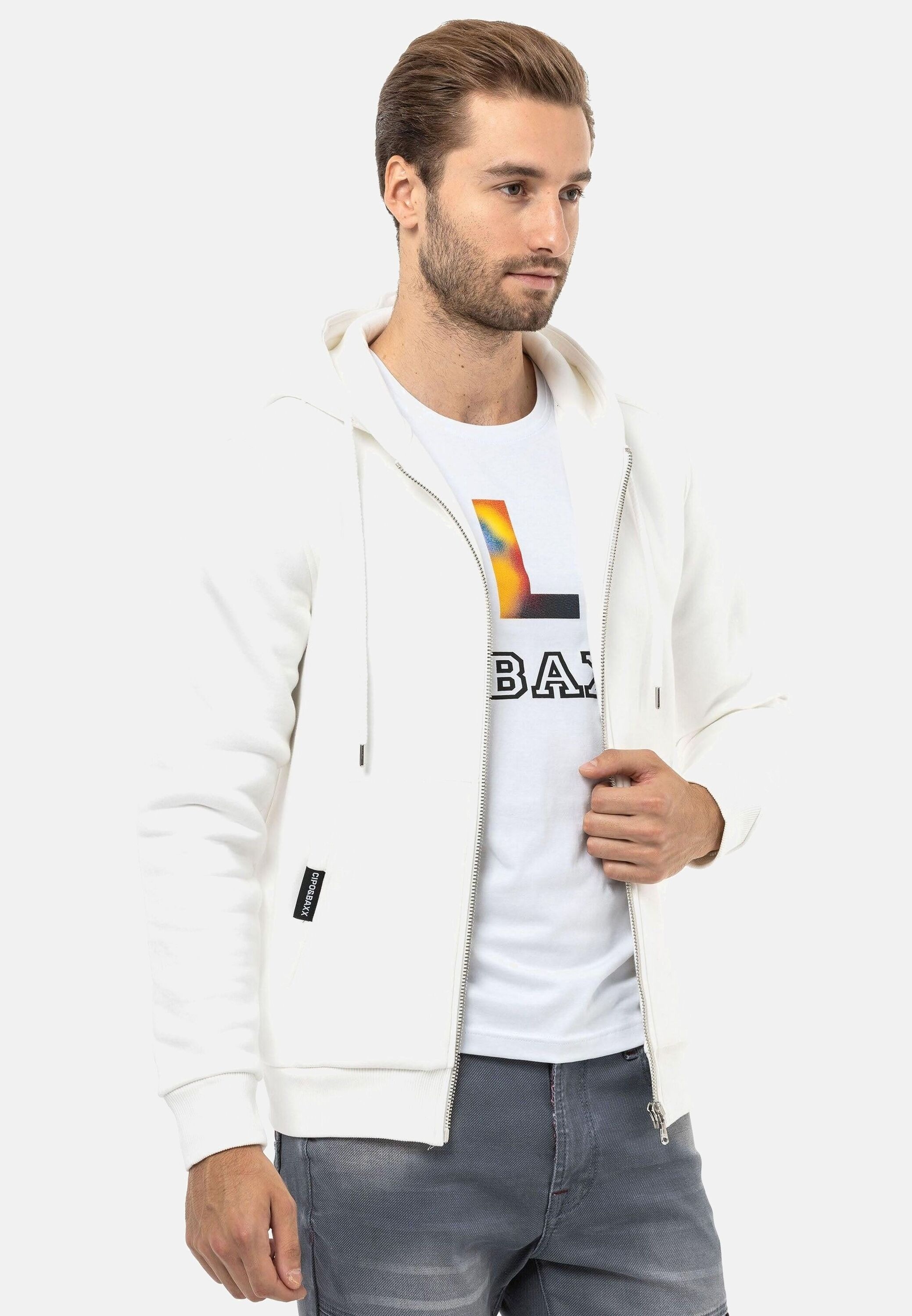 Cipo & Baxx Sweatjacke "Jacken" 1 Stk. mit Kapuze, CL556 günstig online kaufen