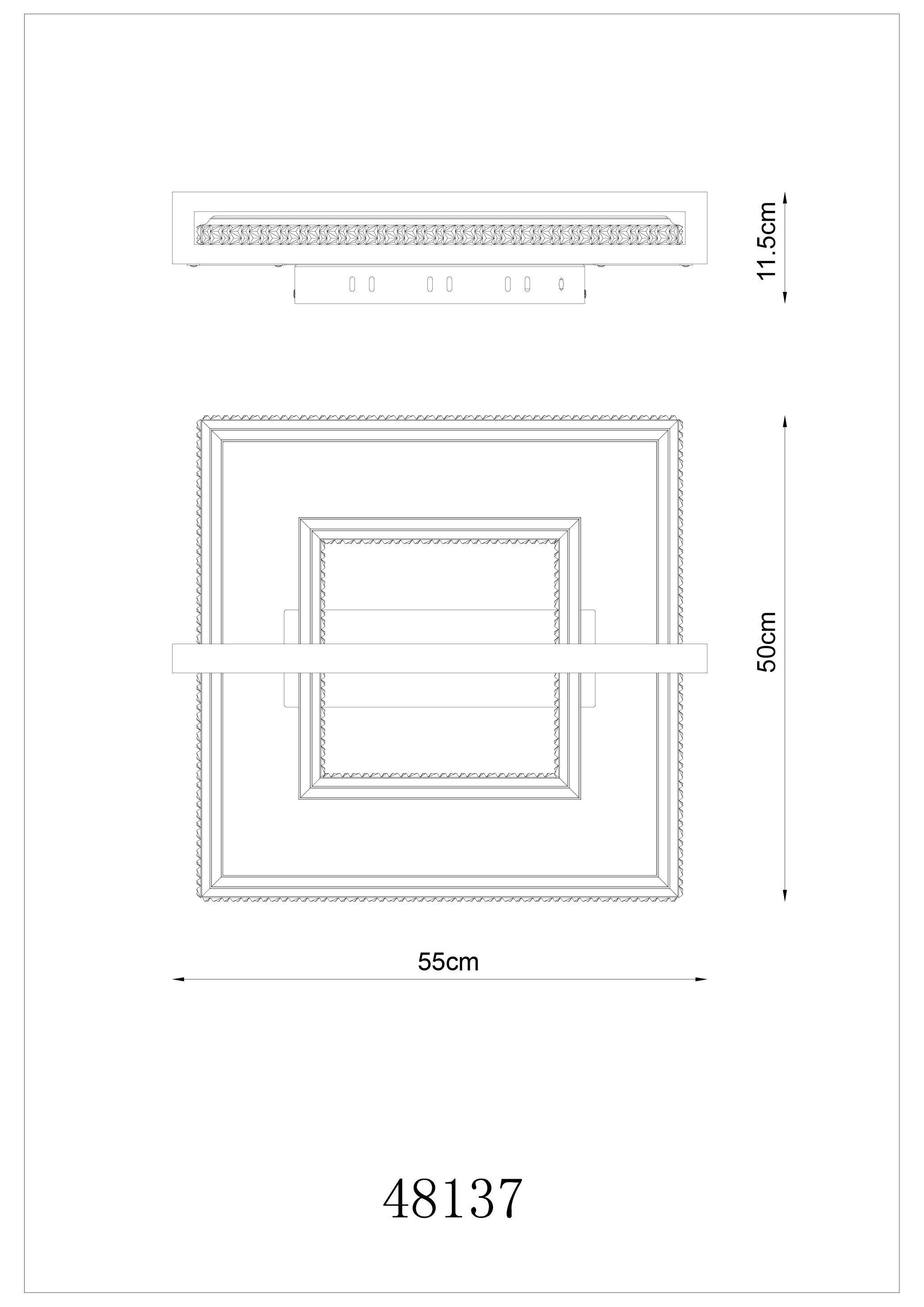 GLOBO LIGHTING Deckenleuchte »DELORIS« LED-Modul 1 Stk. warmweiß - kaltweiß Deckenlampe Wohnzimmer-Leuchte Schlafzimmer-Leuchte Flur Küche