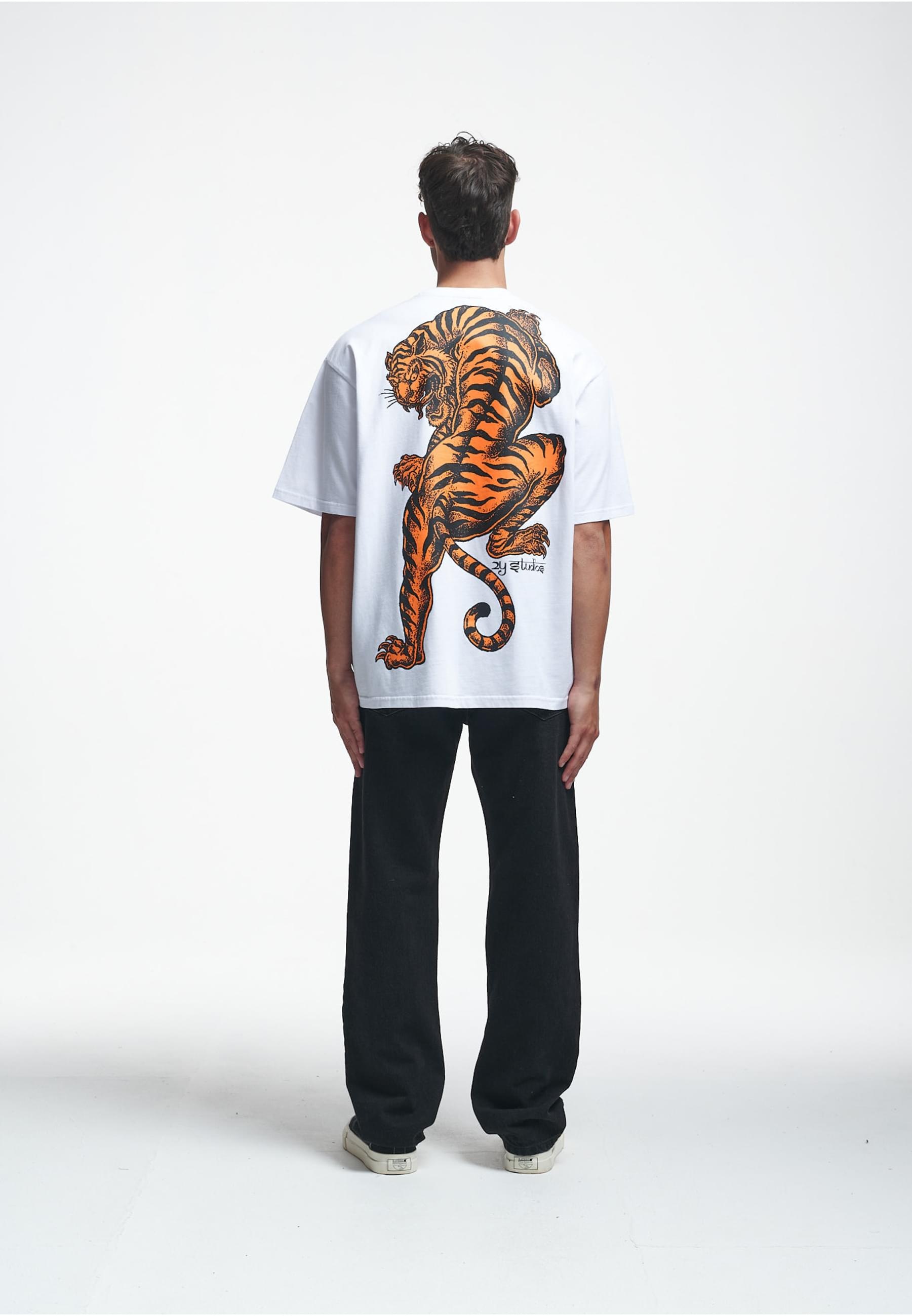 2Y Studios T-Shirt »2Y Studios Herren 2Y Tiger Oversize Tee«, (1 tlg.)
