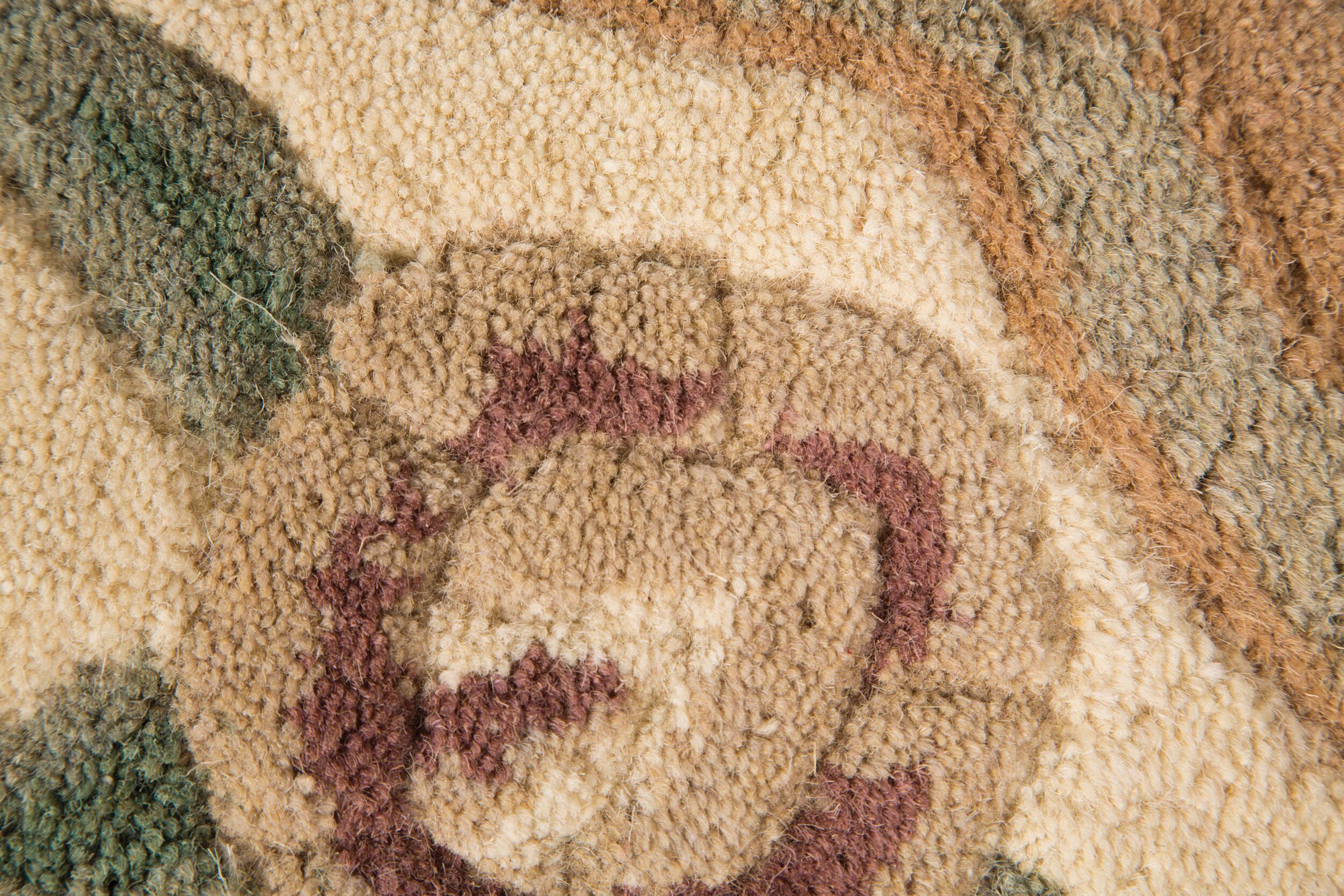 Wollteppich FLAIR RUGS "Aubusson", beige (natur), B:120cm H:10mm L:180cm, Wolle, Teppiche, Wolle, Teppich, Wohnzimmer, Schlafzimmer, Esszimmer 3