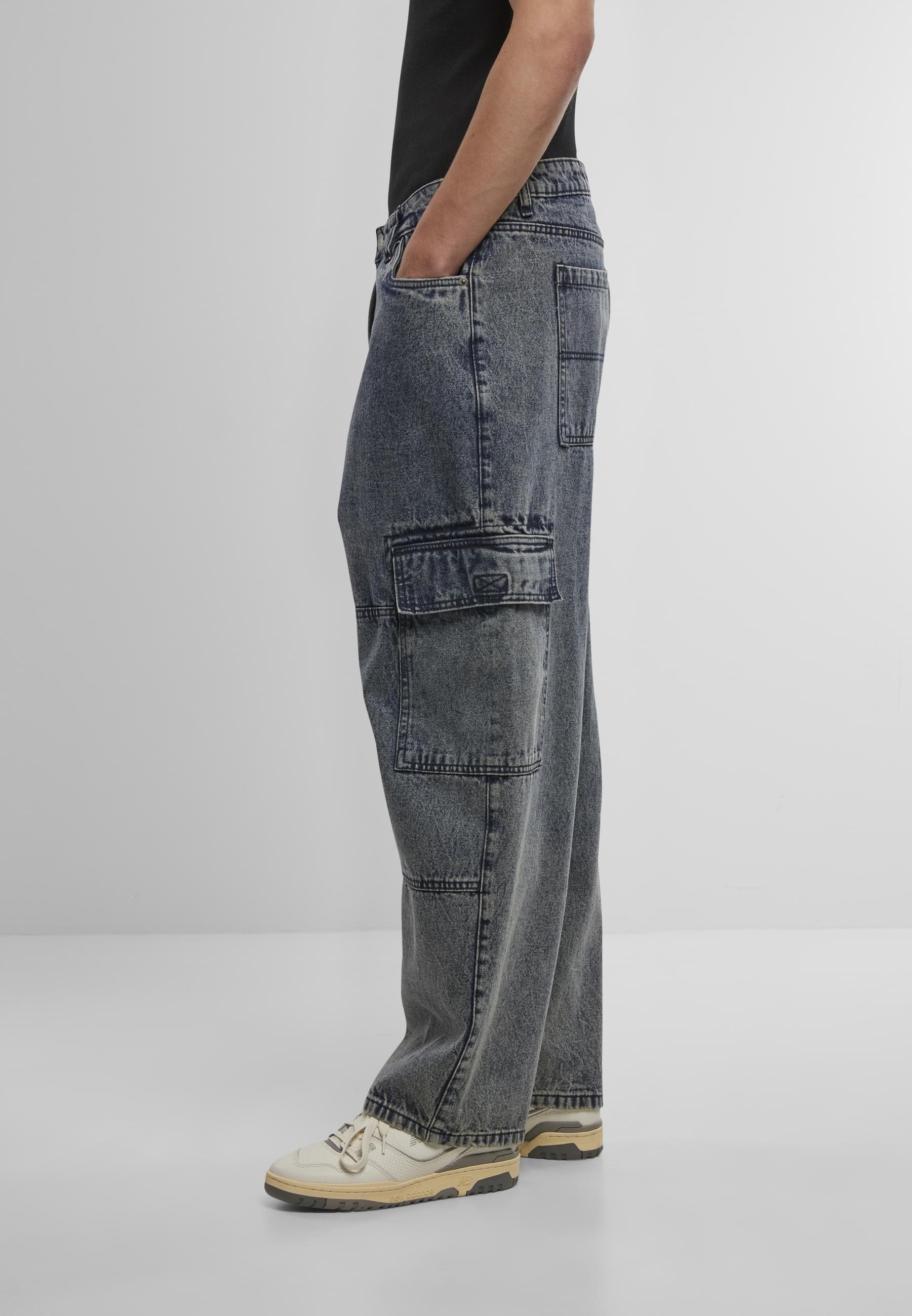 URBAN CLASSICS Bequeme Jeans »Urban Classics Tapered Heavy Ounce Baggy Cargo Jeans«
