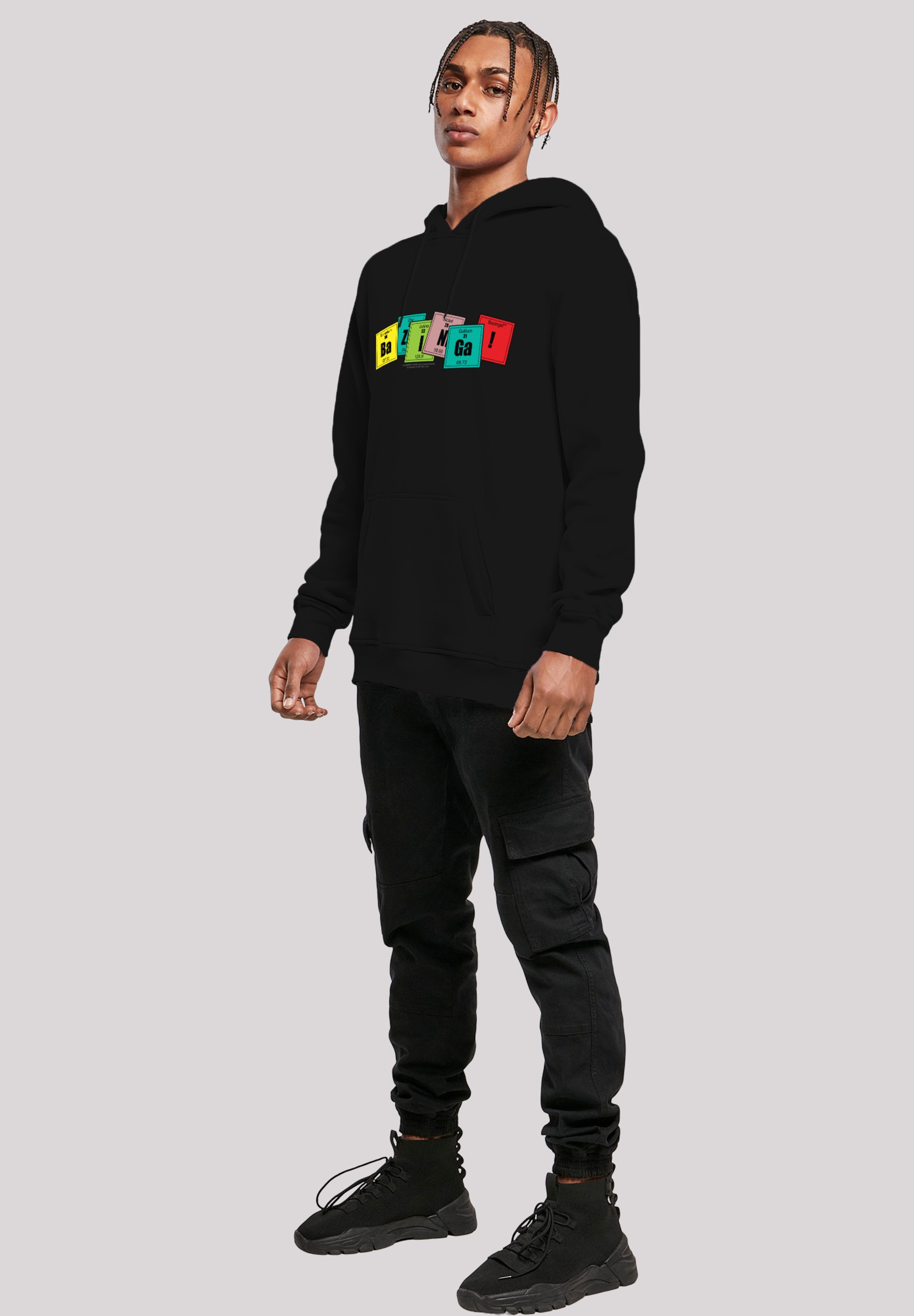 F4NT4STIC Sweatshirt »Big Bang Theory Bazinga«, Herren,Premium Merch,Slim-Fit,Kapuzenpullover,Bedruckt
