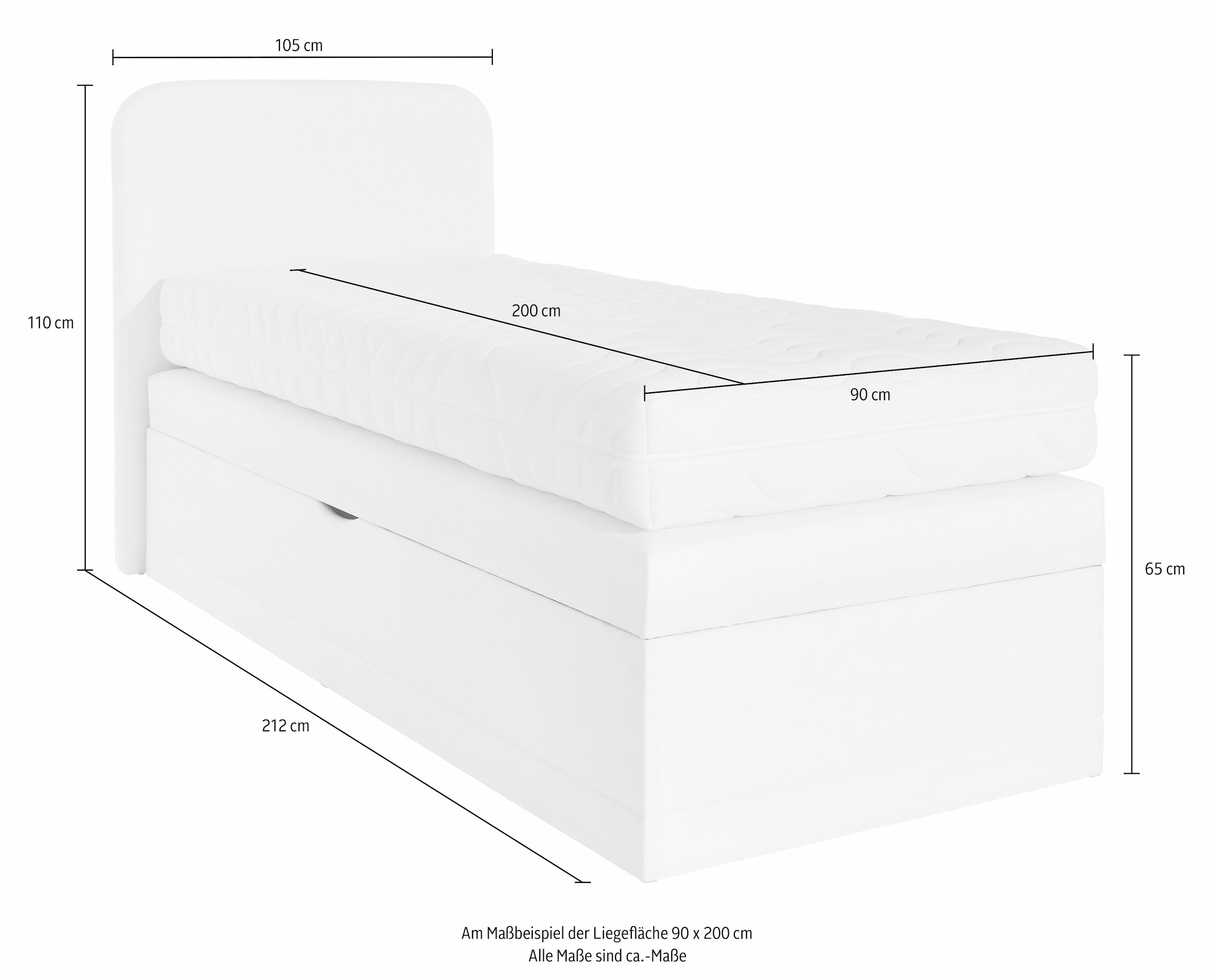 Westfalia Schlafkomfort Boxspringbett, wahlweise mit Bettkasten