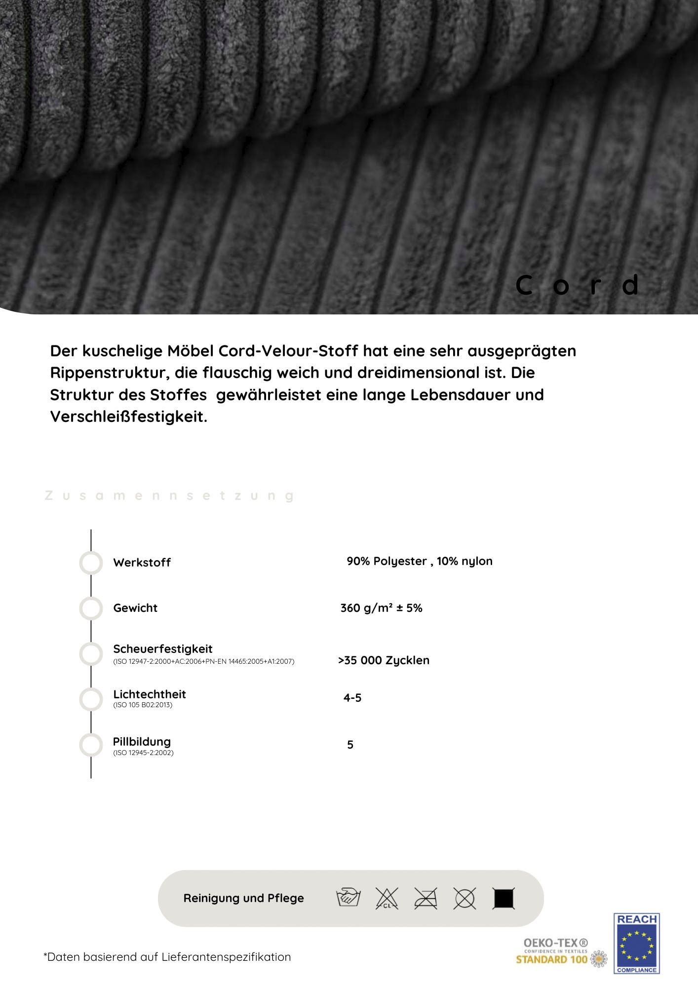 Home affaire Ecksofa »Cara Mia«, Cord Bezug, inkl. Schlaffunktion und Stauraum