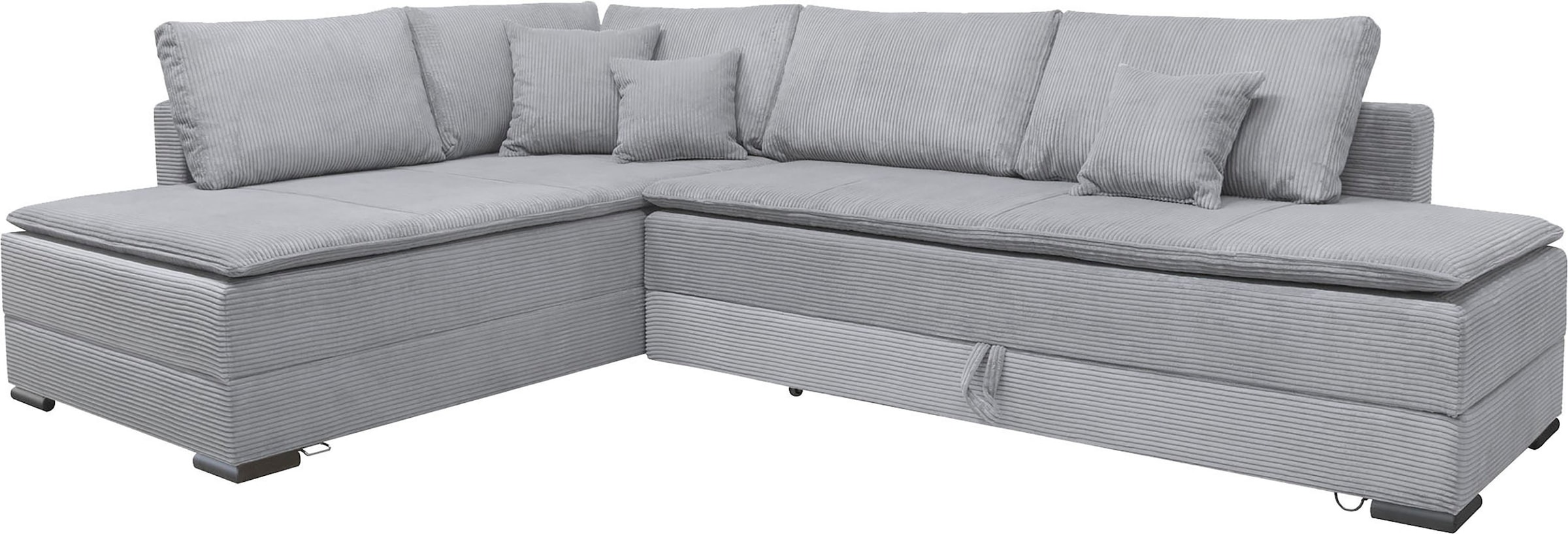INOSIGN Ecksofa »Night & Day L-Form mit Dauer-Schlaffunktion, Cord-Bezug!«, inklusive Bettfunktion und Bettkasten