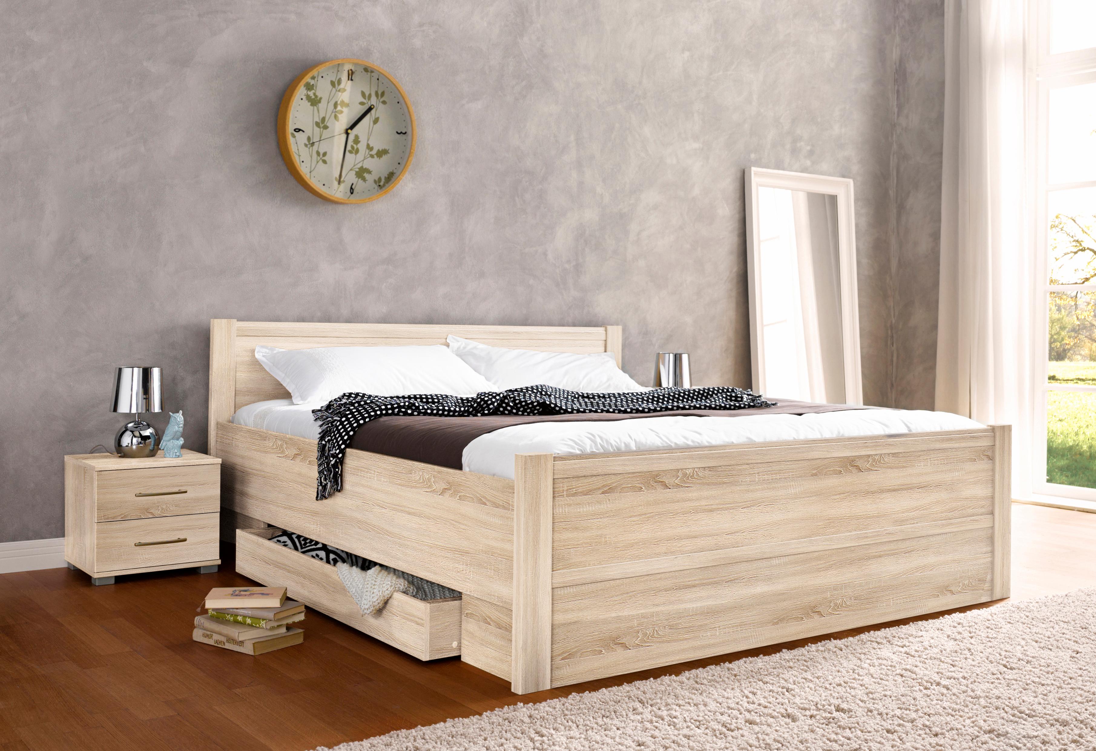 priess Bett "Husum Schlafzimmer Jugendzimmer Rahmenbett" Komforthöhe, hochwertige Premium Qualität, für Motorrahmen geeignet