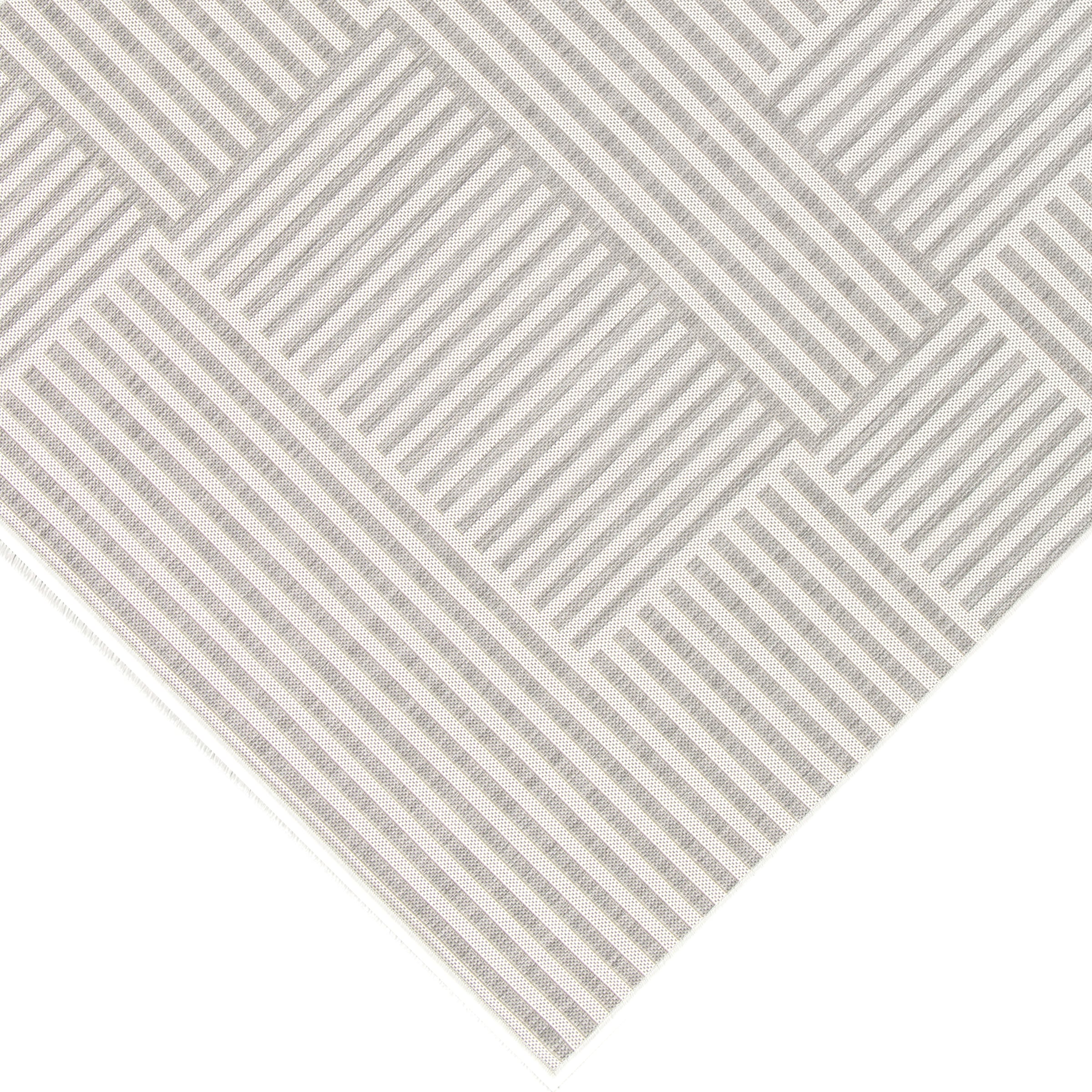 Primaflor-Ideen in Textil Teppich »Outdoorteppich RENEW - Stripes, Made in Belgium«, rechteckig, 4 mm Höhe, Flachgewebe, geometrisches Muster, In- und Outdoor geeignet