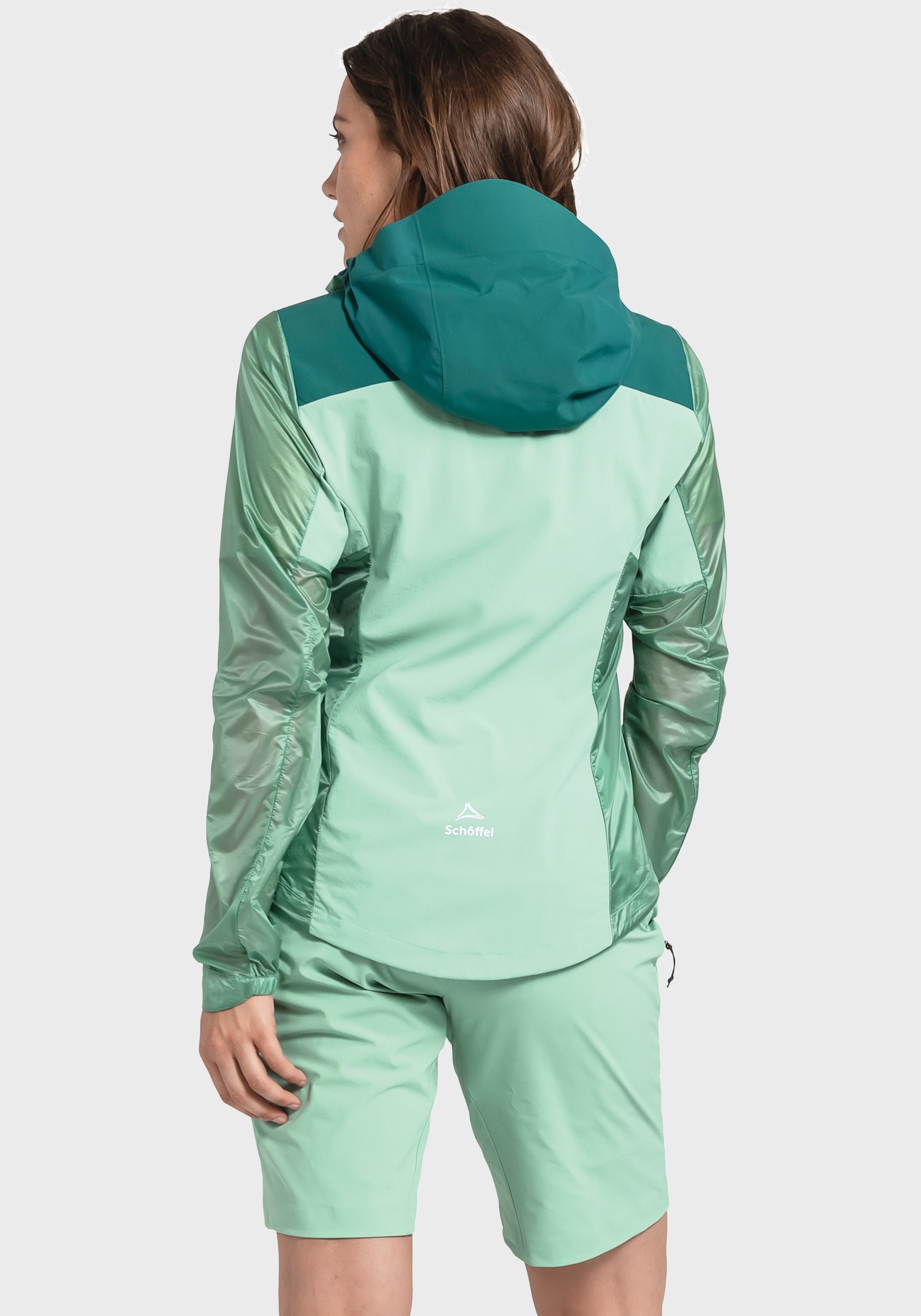 Schöffel Outdoorjacke »Hybrid Jkt Flow Trail L«, mit Kapuze