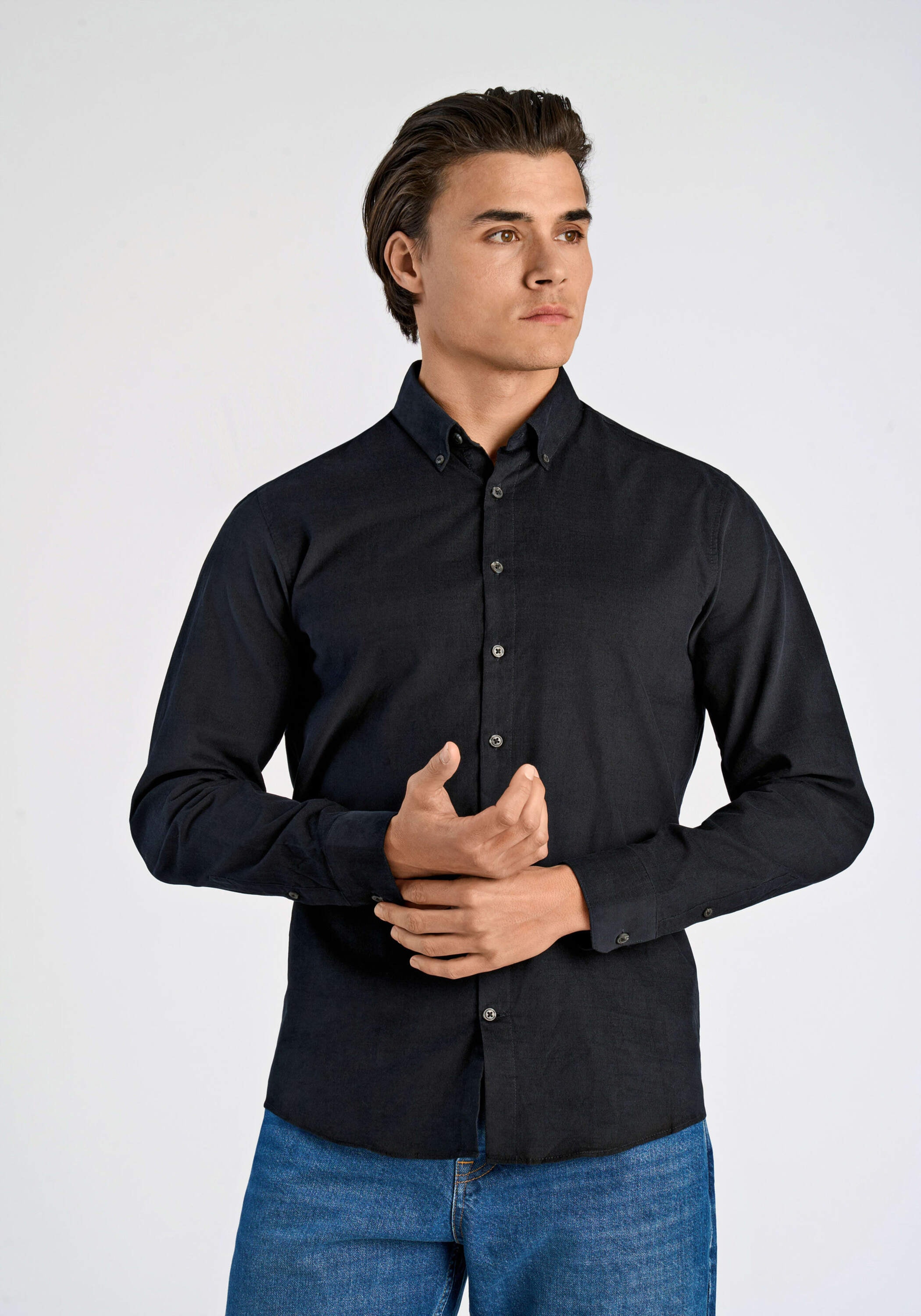 LINDBERGH Langarmhemd "Cordhemd Relaxed Fit" günstig online kaufen