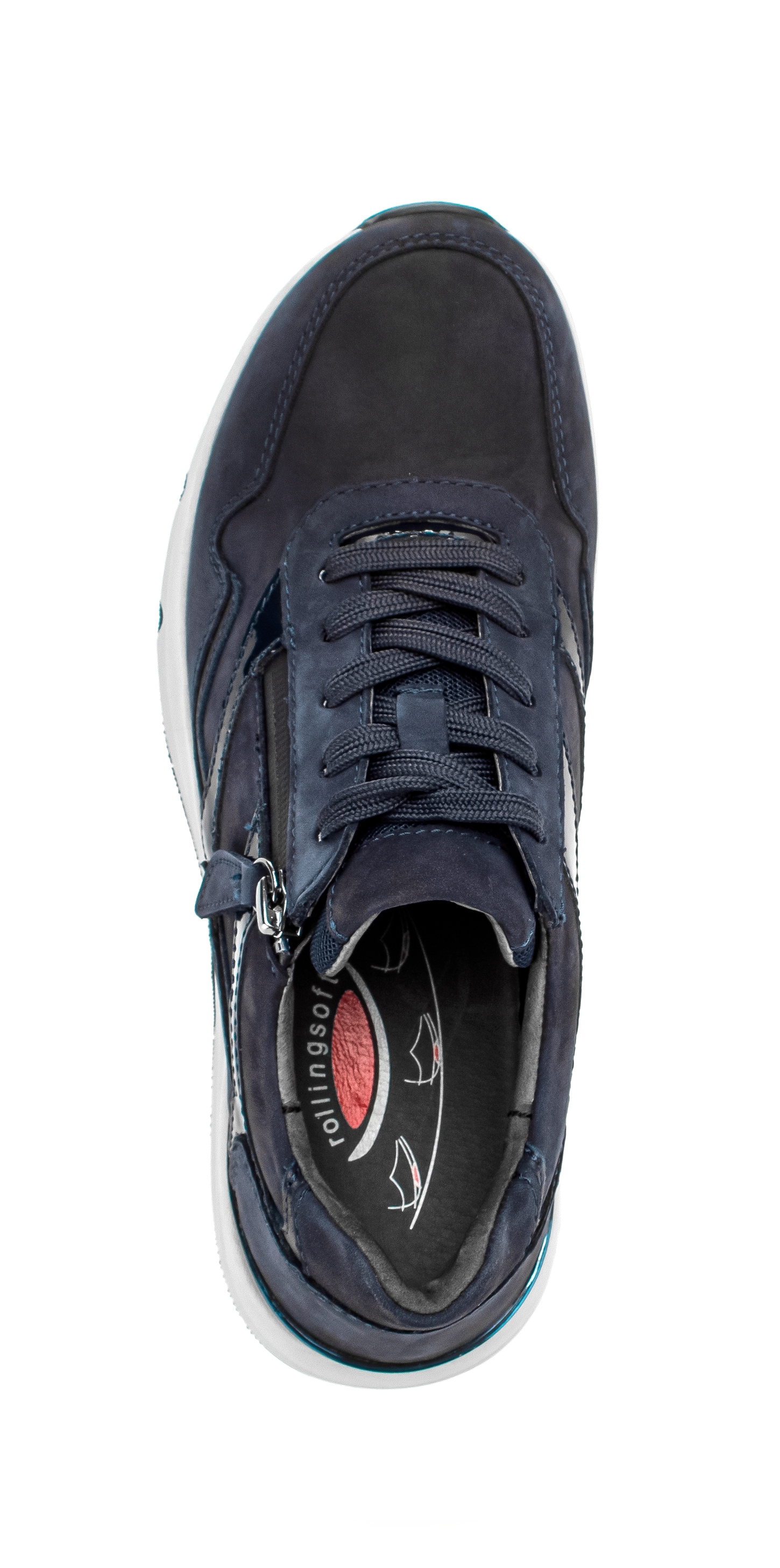 Gabor Rollingsoft Plateausneaker, Schnürschuh, Halbschuh mit der typischen rollingsoft-Laufsohle