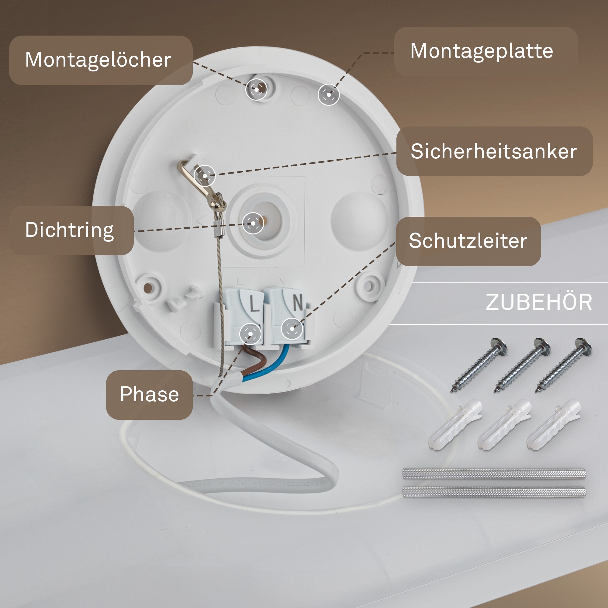 B.K.Licht LED Panel »SHALLOW« LED-Board 1 Stk. Neutralweiß 58x20x3 cm, Badlampe, Badezimmer, Küche, Wohnzimmer