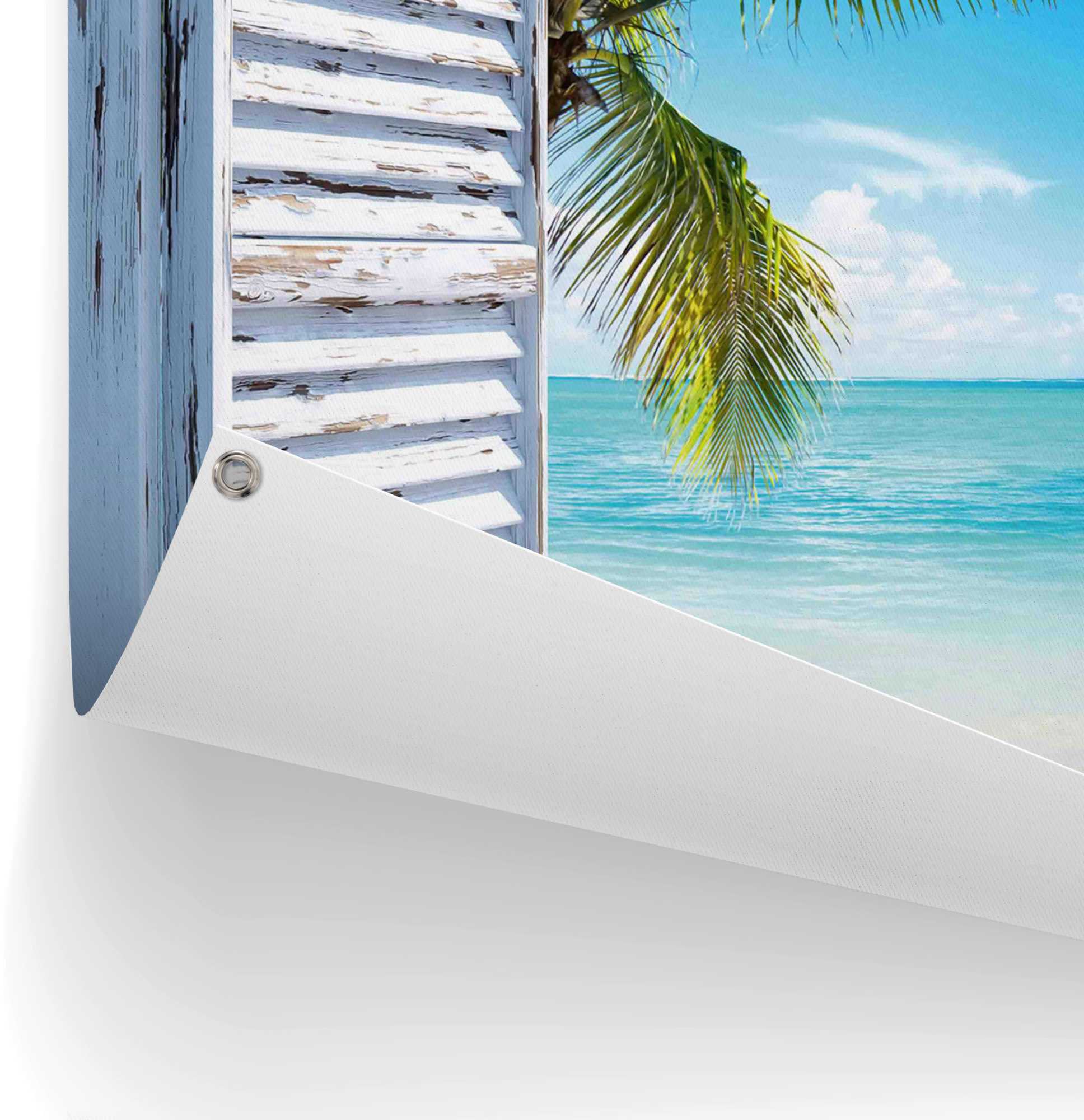 Black Friday »Strandfenster«, den für Poster und BAUR leichtes wasserfestes | Außeneinsatz Reinders! Gartenposter