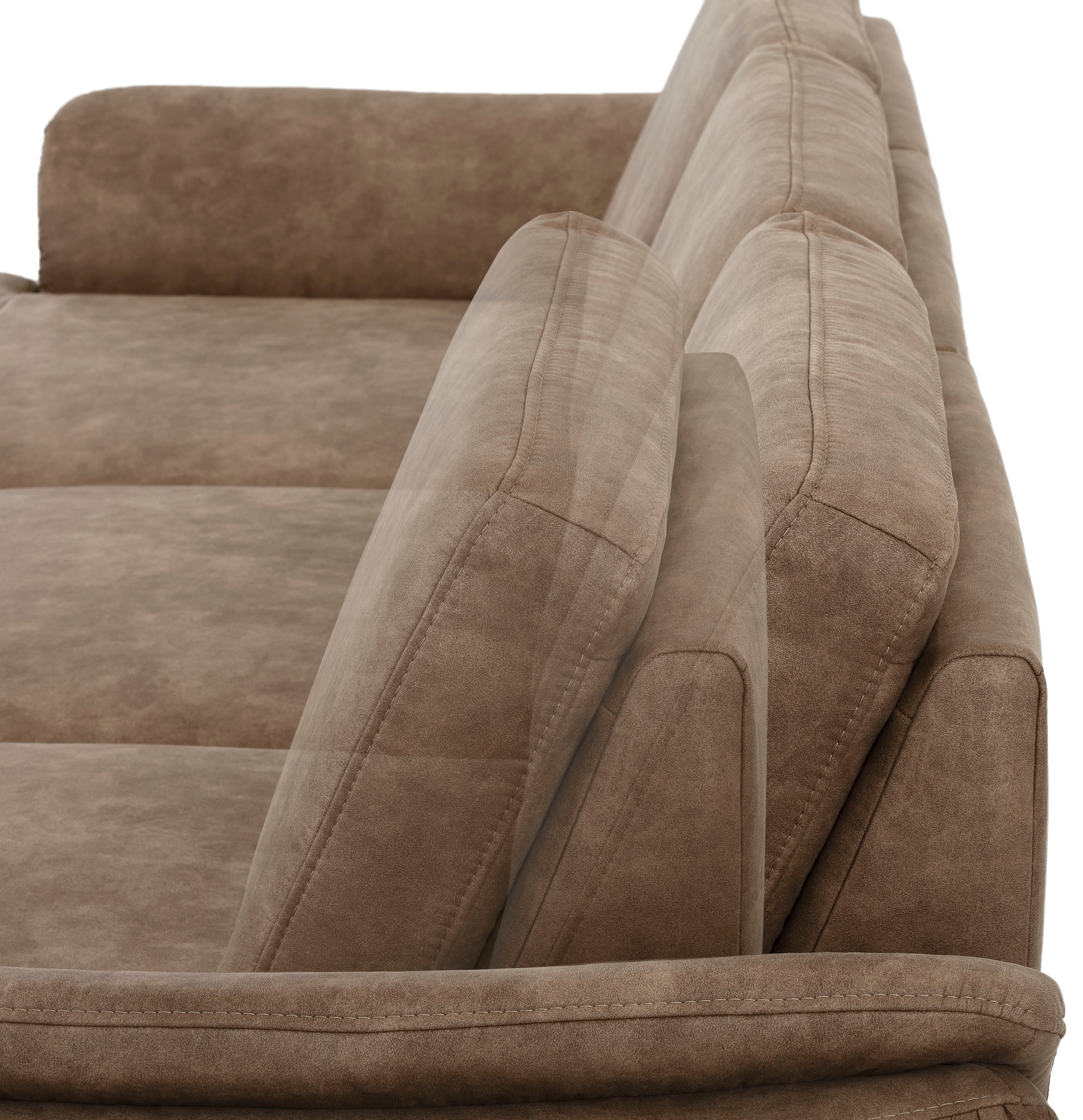 Home affaire Ecksofa »Palace L-Form«, incl. Sitztiefenverstellung, wahlweise mit Bettfunktion und Stauraum