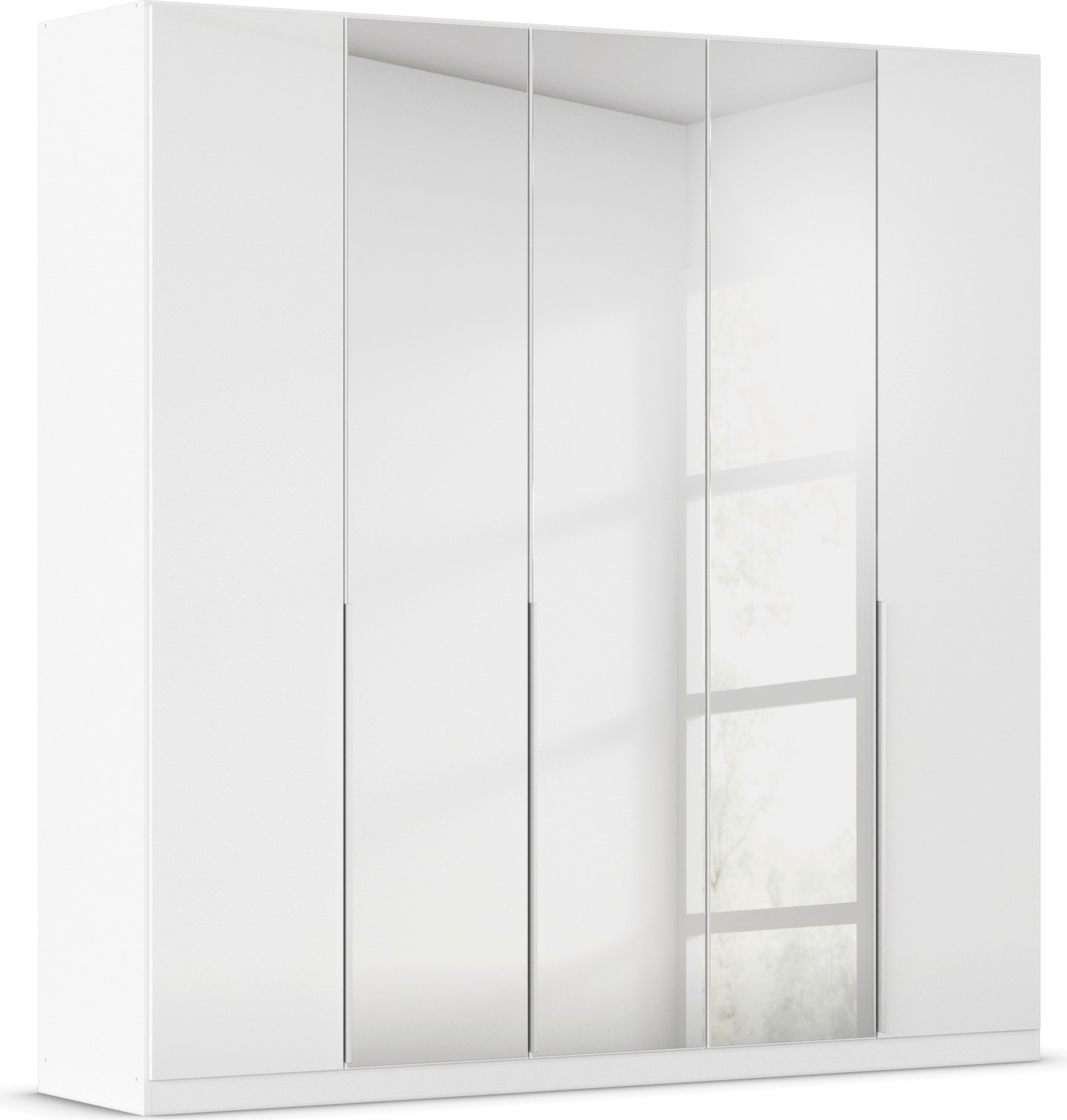 OTTO home Drehtürenschrank "Kleiderschrank Schrank Garderobe AGORDO mit Dekor- oder Hochglanzfront" in zwei Griff-Farben, Breiten 91-405 cm, durchdachte Innenausstattung, in 8 Breiten und 2 Höhen MADE IN GERMANY
