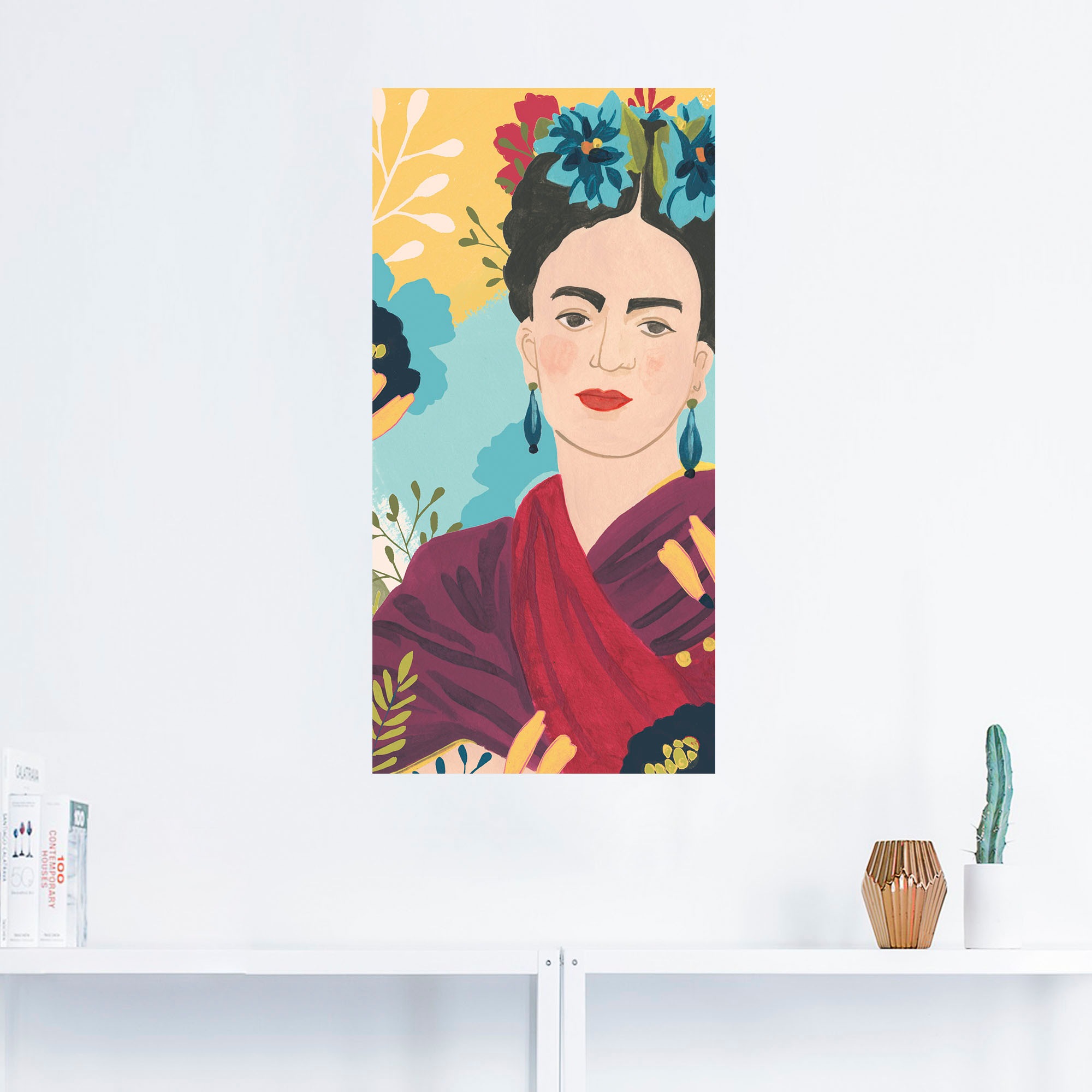 Artland Alu-Dibond-Druck »Fridas Garten Collektion B«, Bilder von Frauen, (1 St.), für Innen- und Außenbereich geeignet, Outdoorbild