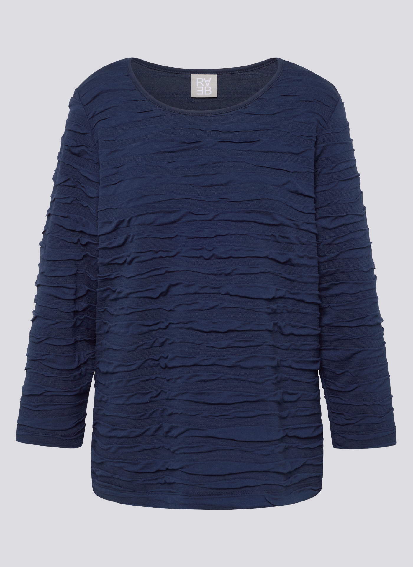 Rabe 3/4-Arm-Shirt, mit Struktur Muster