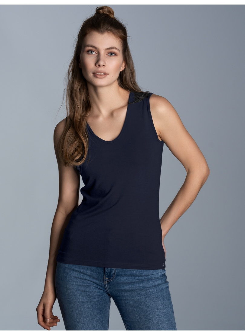 Trigema Tanktop "TRIGEMA Trägershirt aus Viskose" 1 Stk.