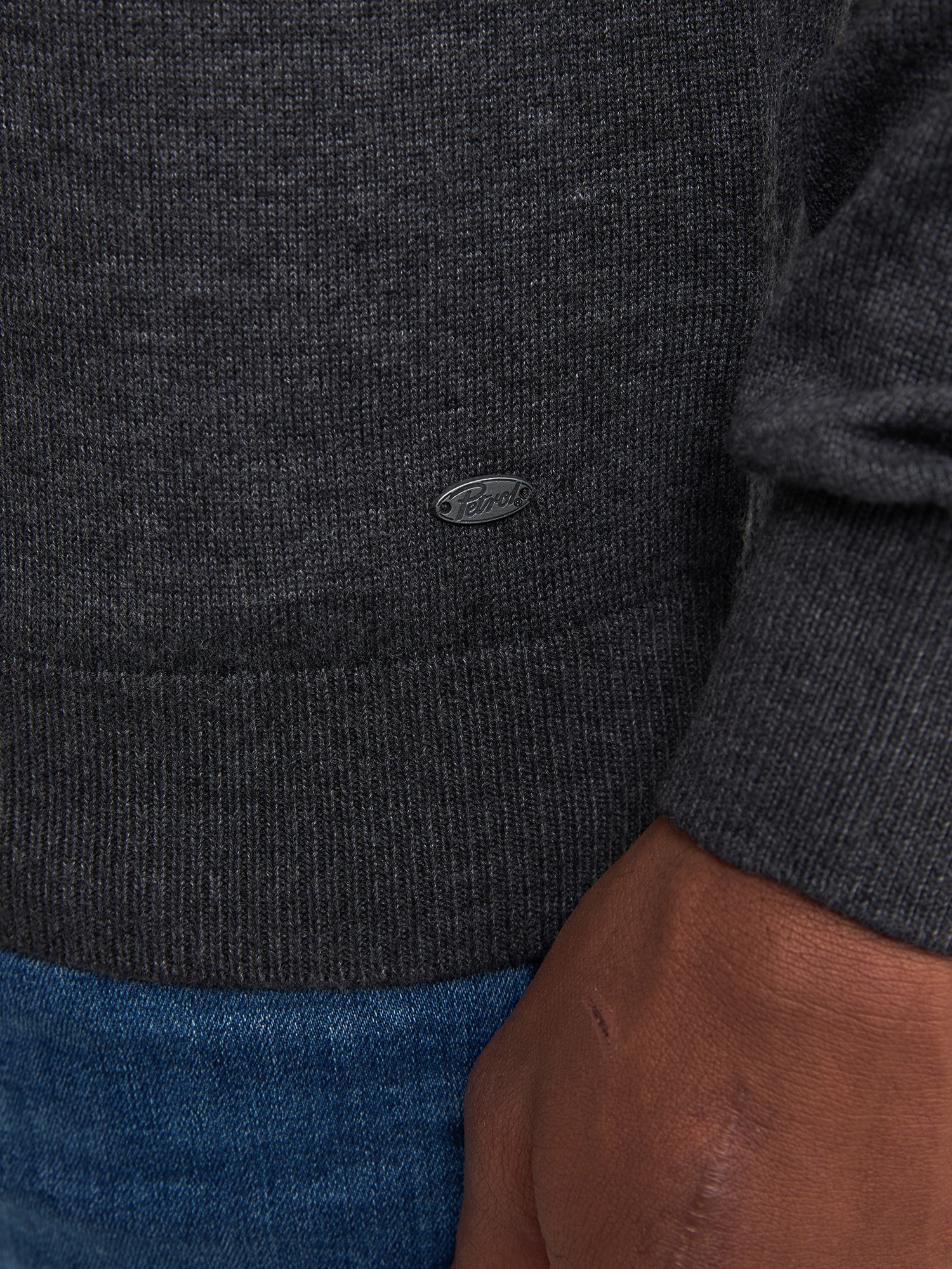 Petrol Industries Rollkragenpullover »Men Knitwear Collar Basi«, Pflegeleichter Materialmix mit Baumwollanteil