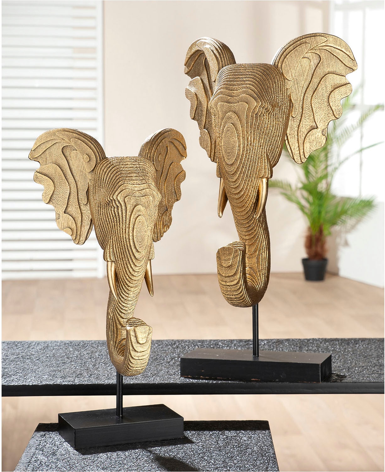 GILDE Tierfigur "Skulptur "Elefant" H. 46 cm"