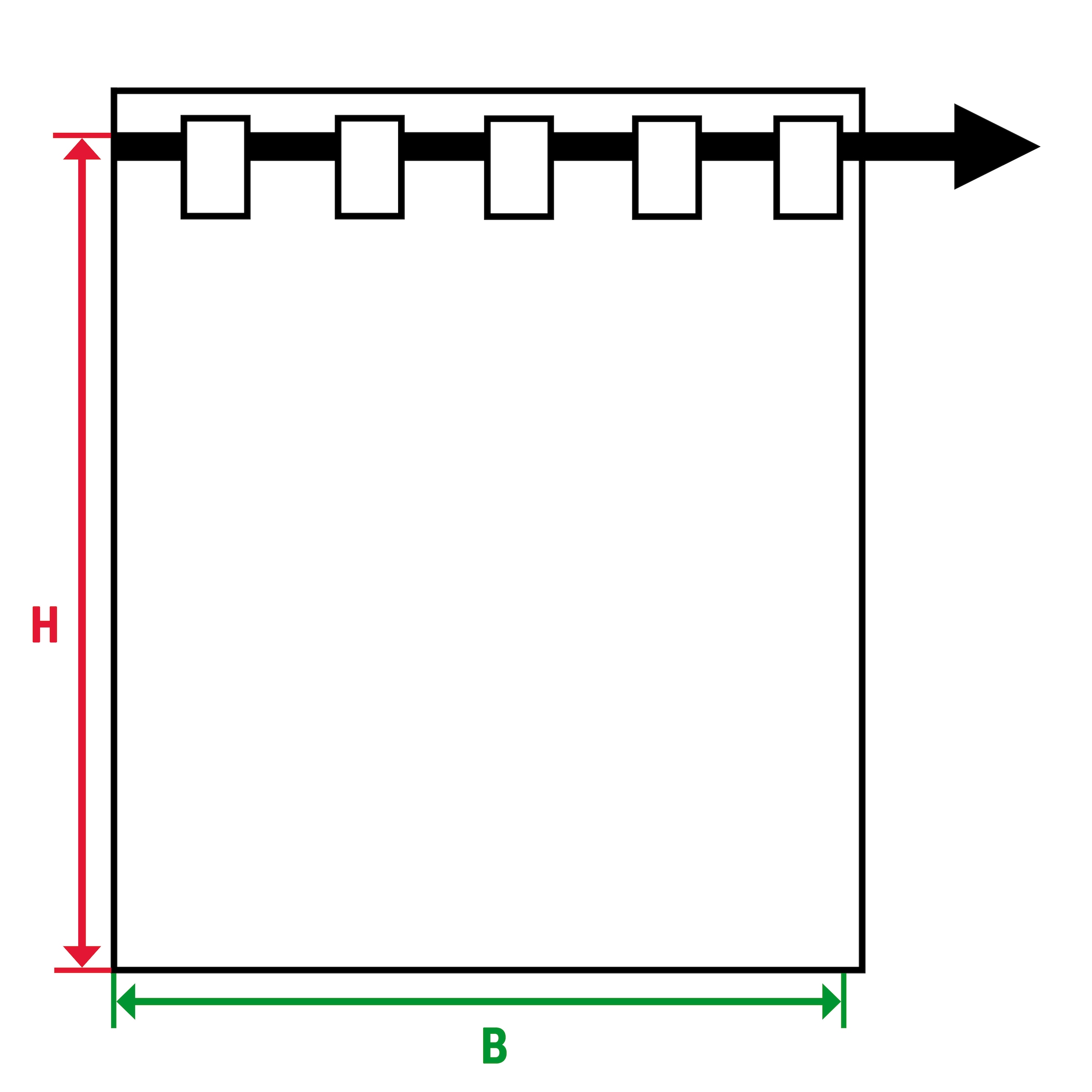 GARDINIA Gardine »Schal mit Gardinenband Dolly Voile mit Druck«, (1 St.), Stoff Dolly-Voile mit Druck