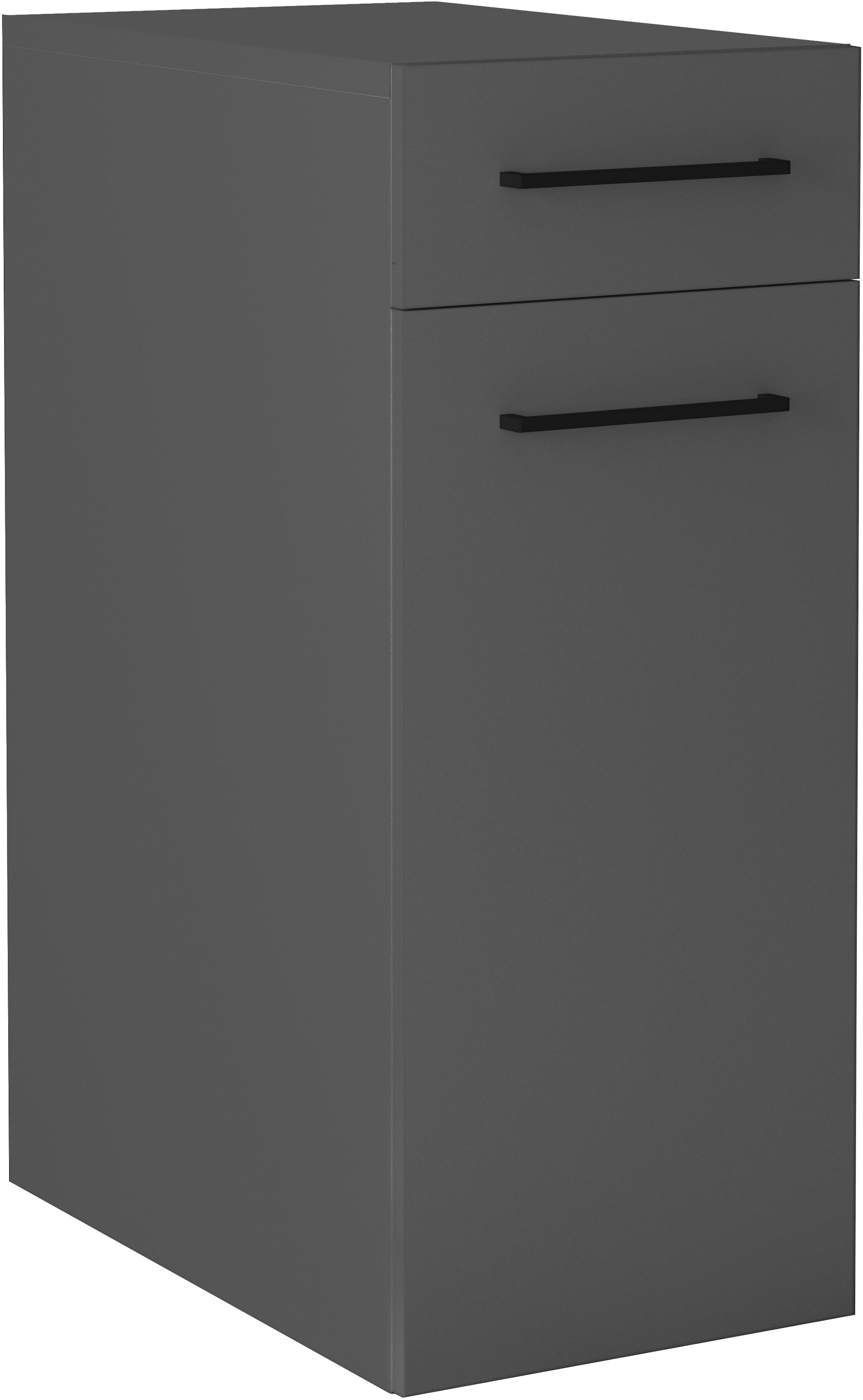 KOCHSTATION Wäscheschrank »KS-Linda« Breite 40 cm, mit integriertem Wäschekorb, 25mm starke Wände