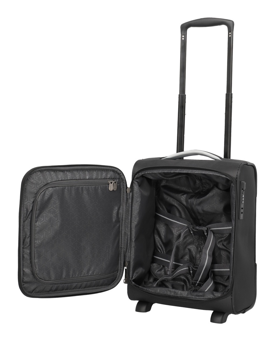 travelite Handgepäck-Trolley »JETPACK Easy 2 Cabin, konzipiert für EasyJet, Vueling & Wizz«, 4 Rollen, Weichgepäck-Koffer Handgepäck für die meisten gängigen Airlines