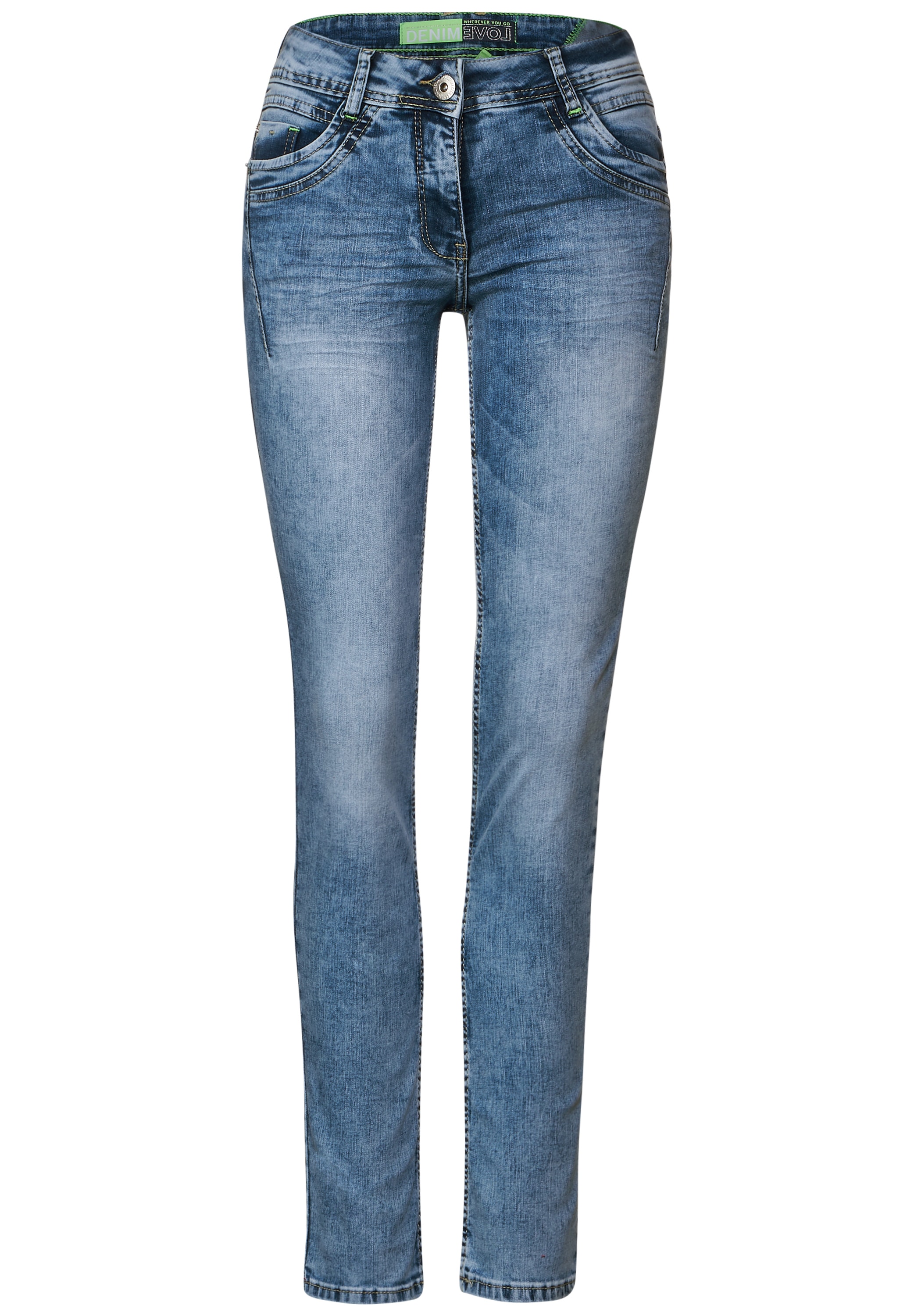Cecil Slim-fit-Jeans, Middle Waist
