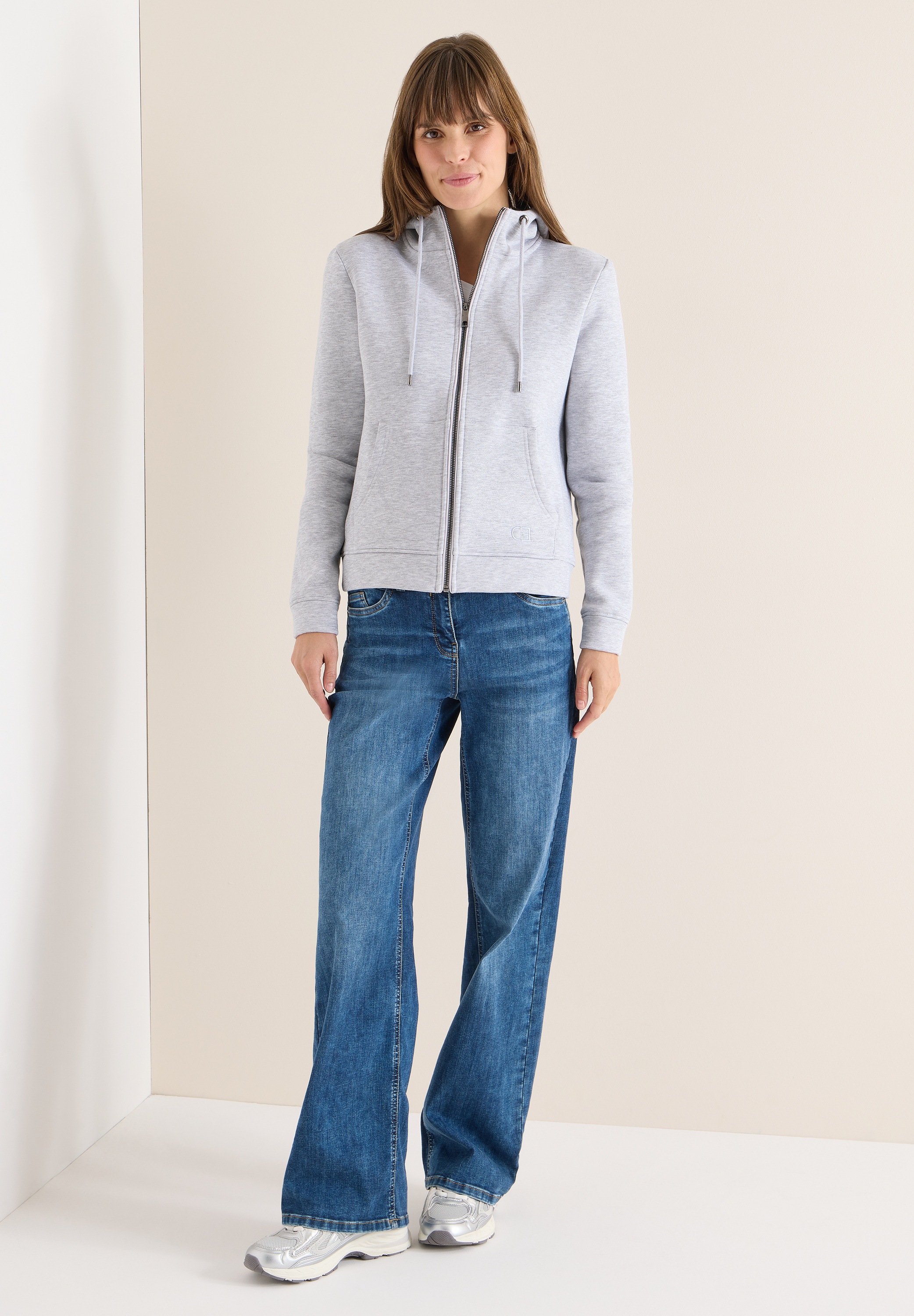 Cecil Sweatjacke mit Glitzer-Details