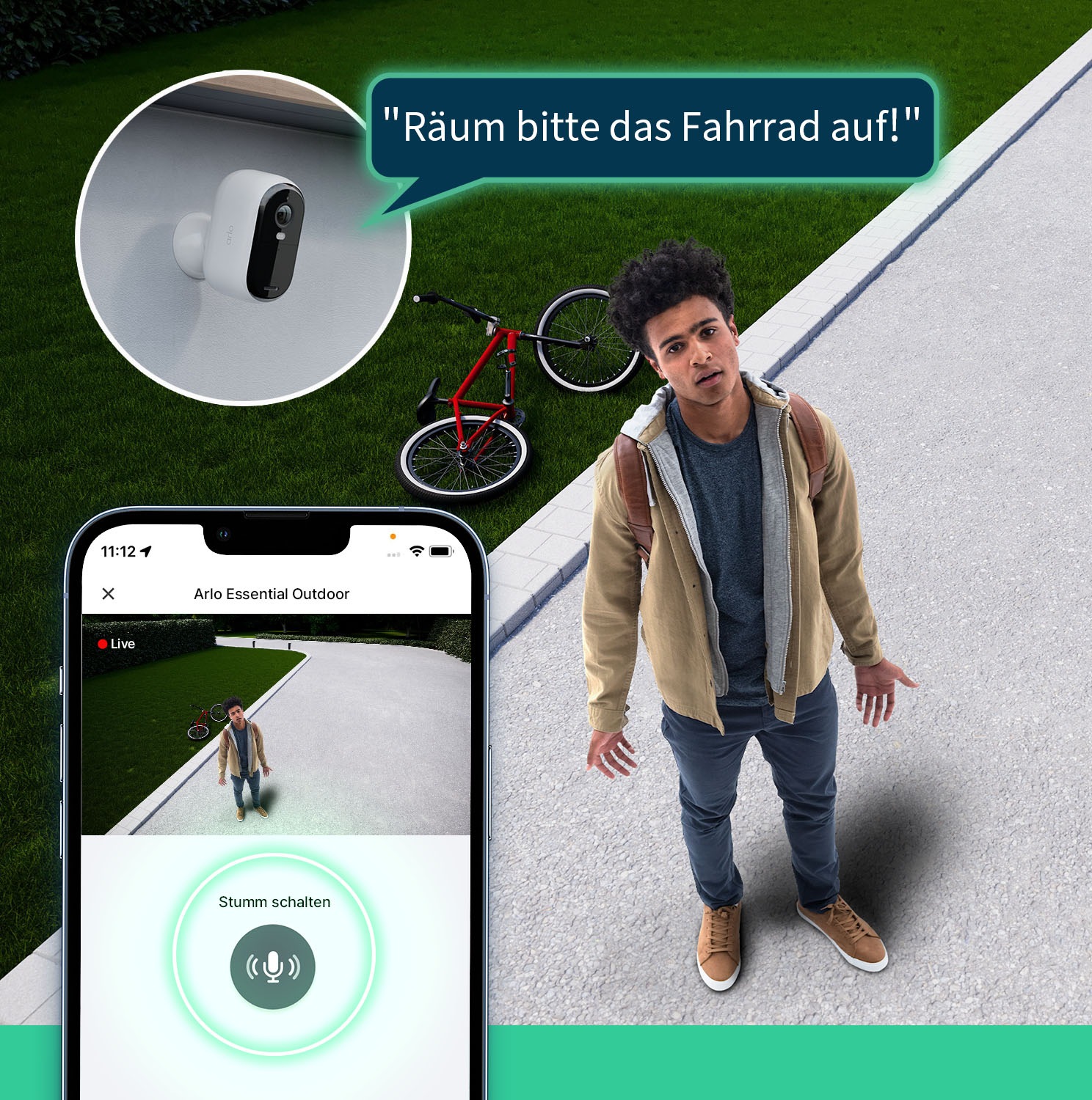 ARLO Smart Home Kamera »ESSENTIAL 2 XL FHD Outdoor Camera 2er-Pack«, Außenbereich, (2 tlg.)