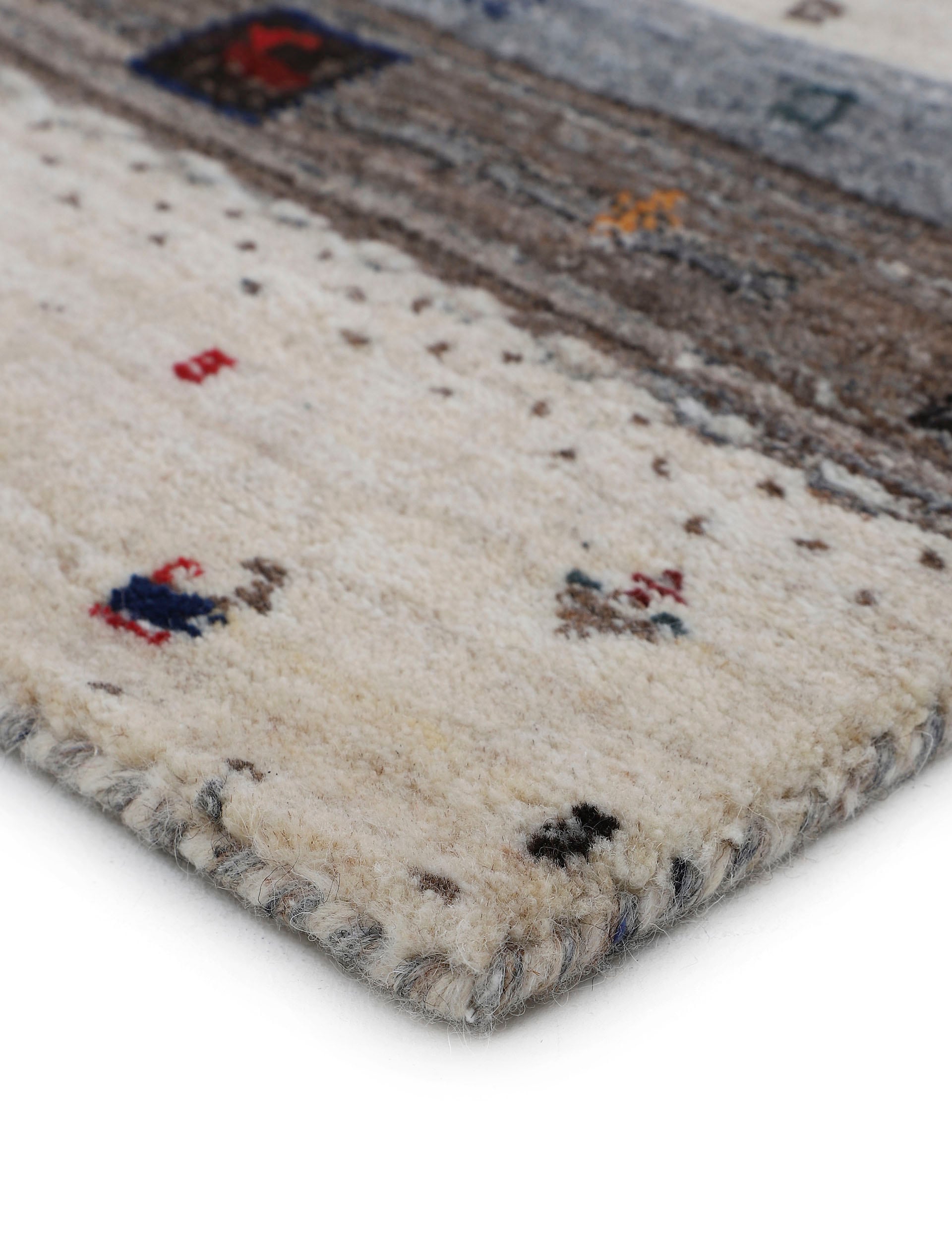 carpetfine Wollteppich »Gabbeh Vida«, rechteckig, 15 mm Höhe, reine Wolle, weicher Flor, auch als Läufer erhältlich
