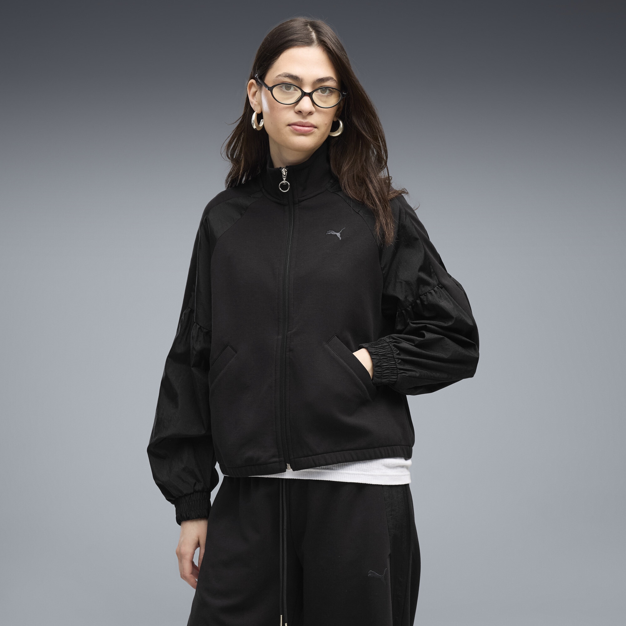 PUMA Trainingsjacke »HER Relaxed Full-Zip Jacke Damen«