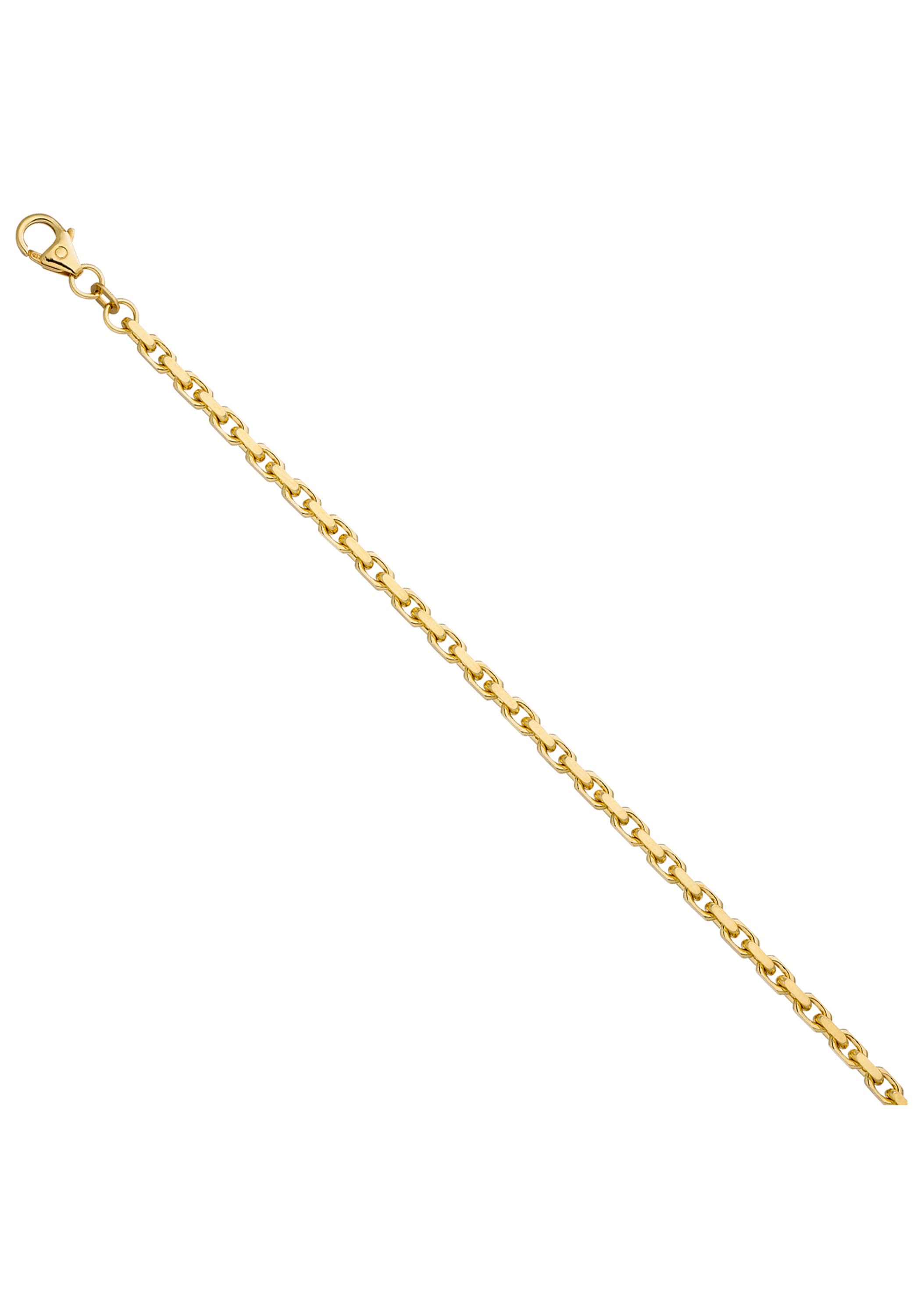 JOBO Goldarmband »Ankerarmband 3 mm« 14 Karat 585 Gold diamantiert 21 cm