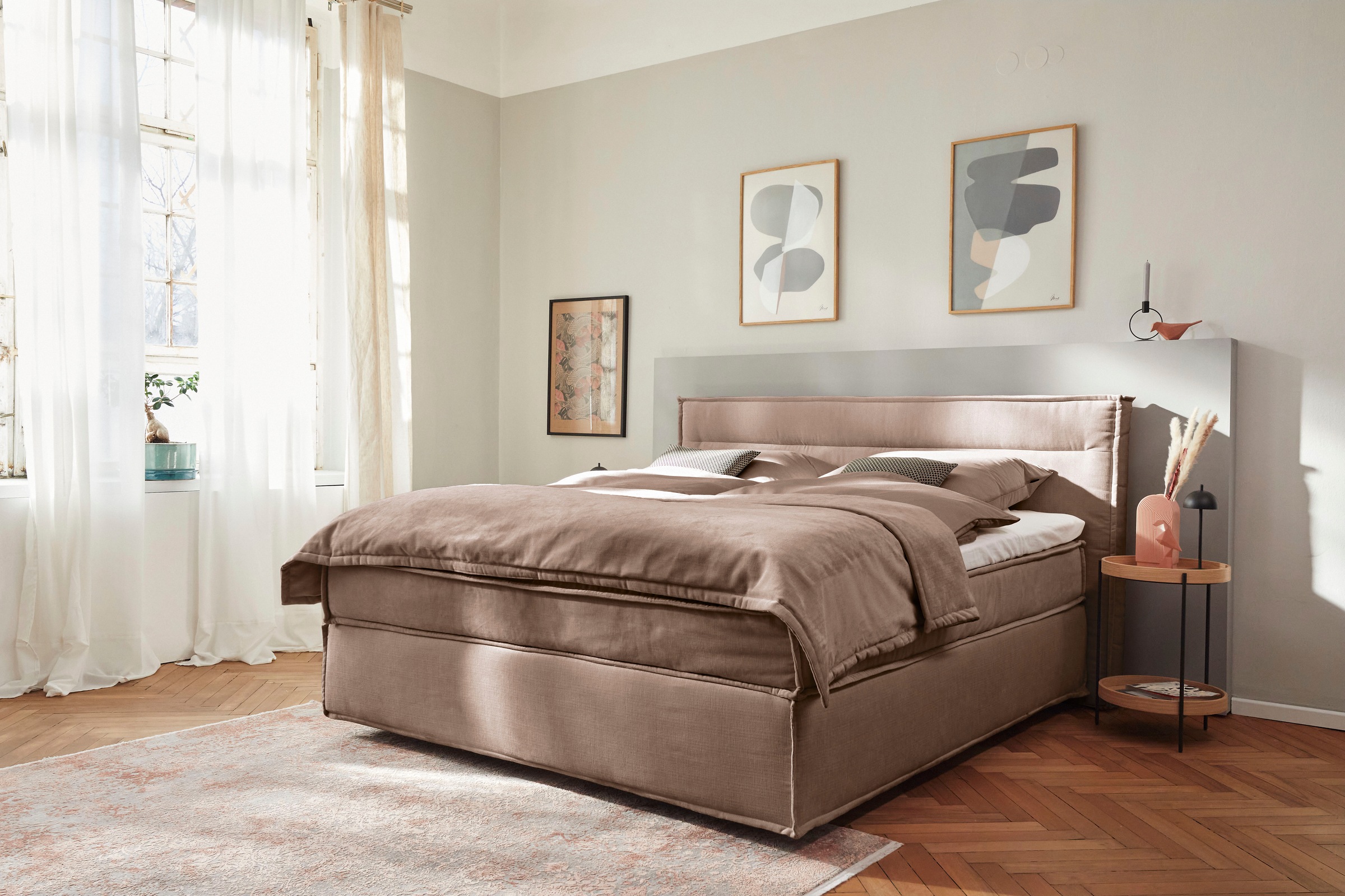 Musterring Boxspringbett »JustB! SC100« schwebende Optik, inklusive Topper, verschiedene Farben, 180 x 200 cm