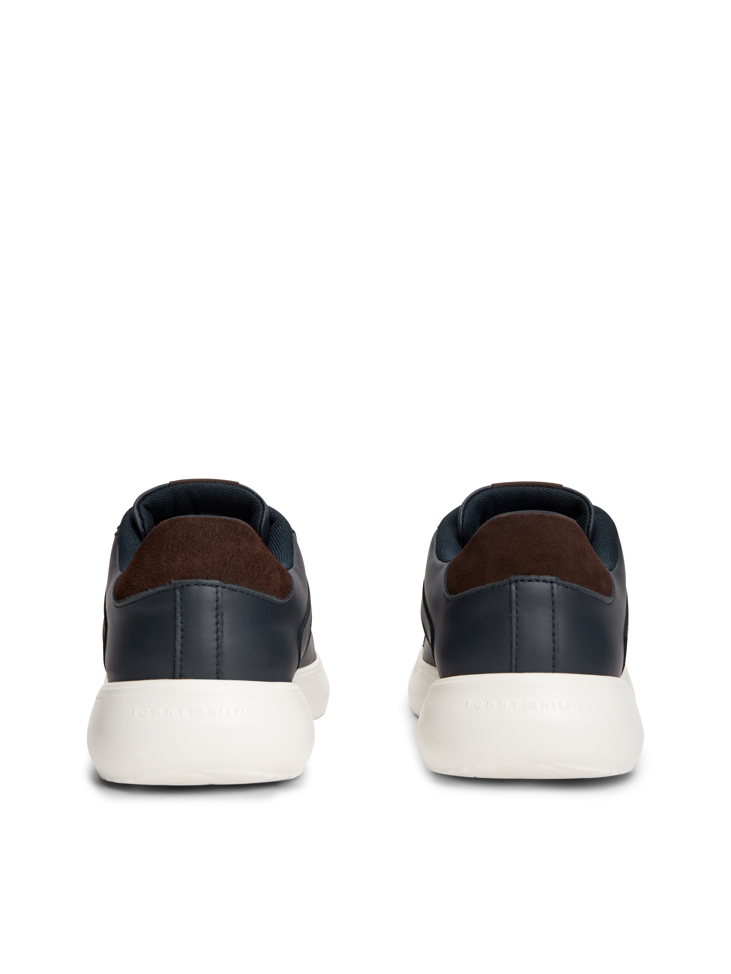 Tommy Hilfiger Sneaker »TH MODERN LIGHTCUP LEATHER«  Freizeitschuh, Halbschuh, Schnürschuh mit Kontrastbesätzen