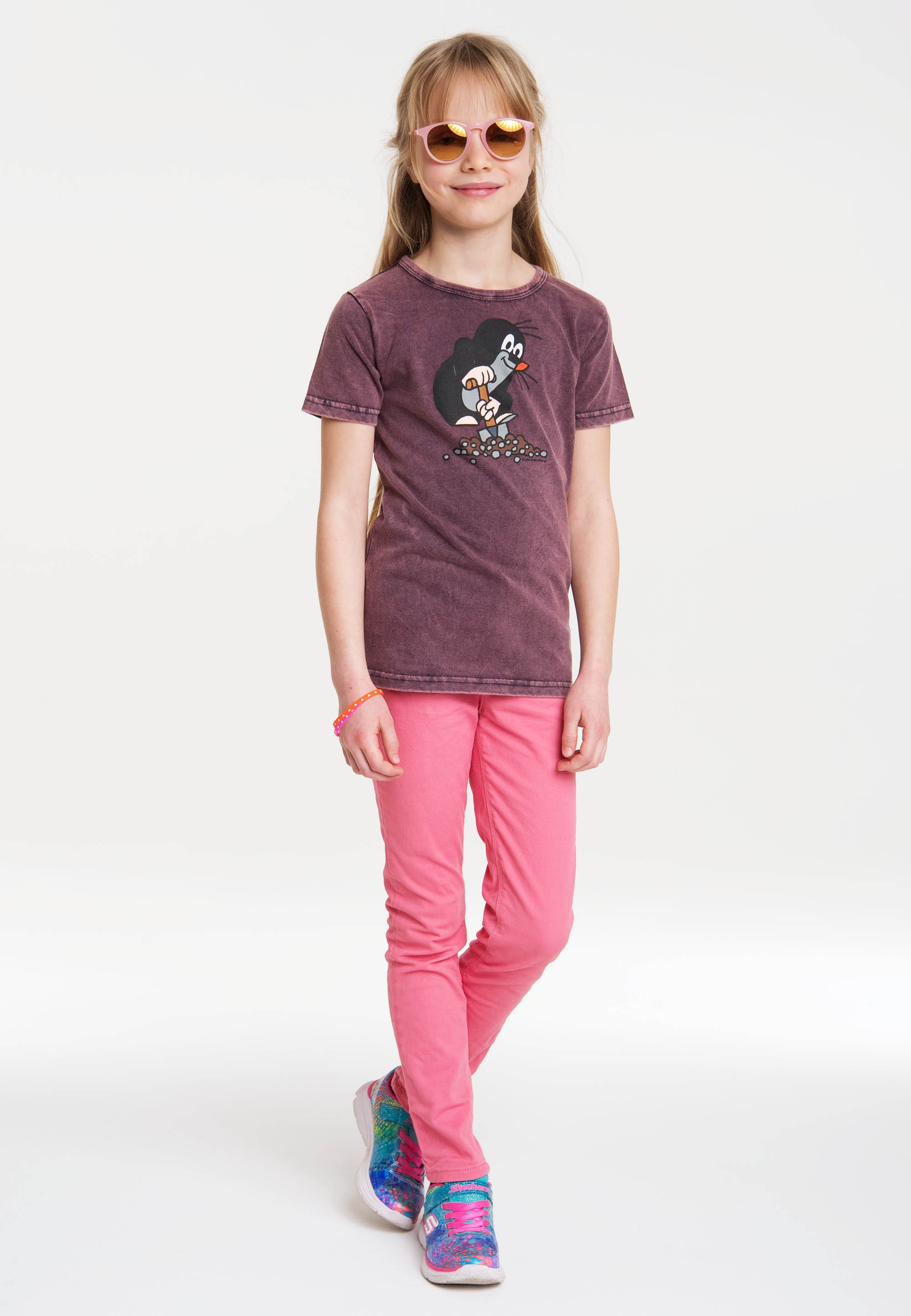| T-Shirt mit Originaldesign »Der Friday LOGOSHIRT Black lizenziertem kleine BAUR Maulwurf«,