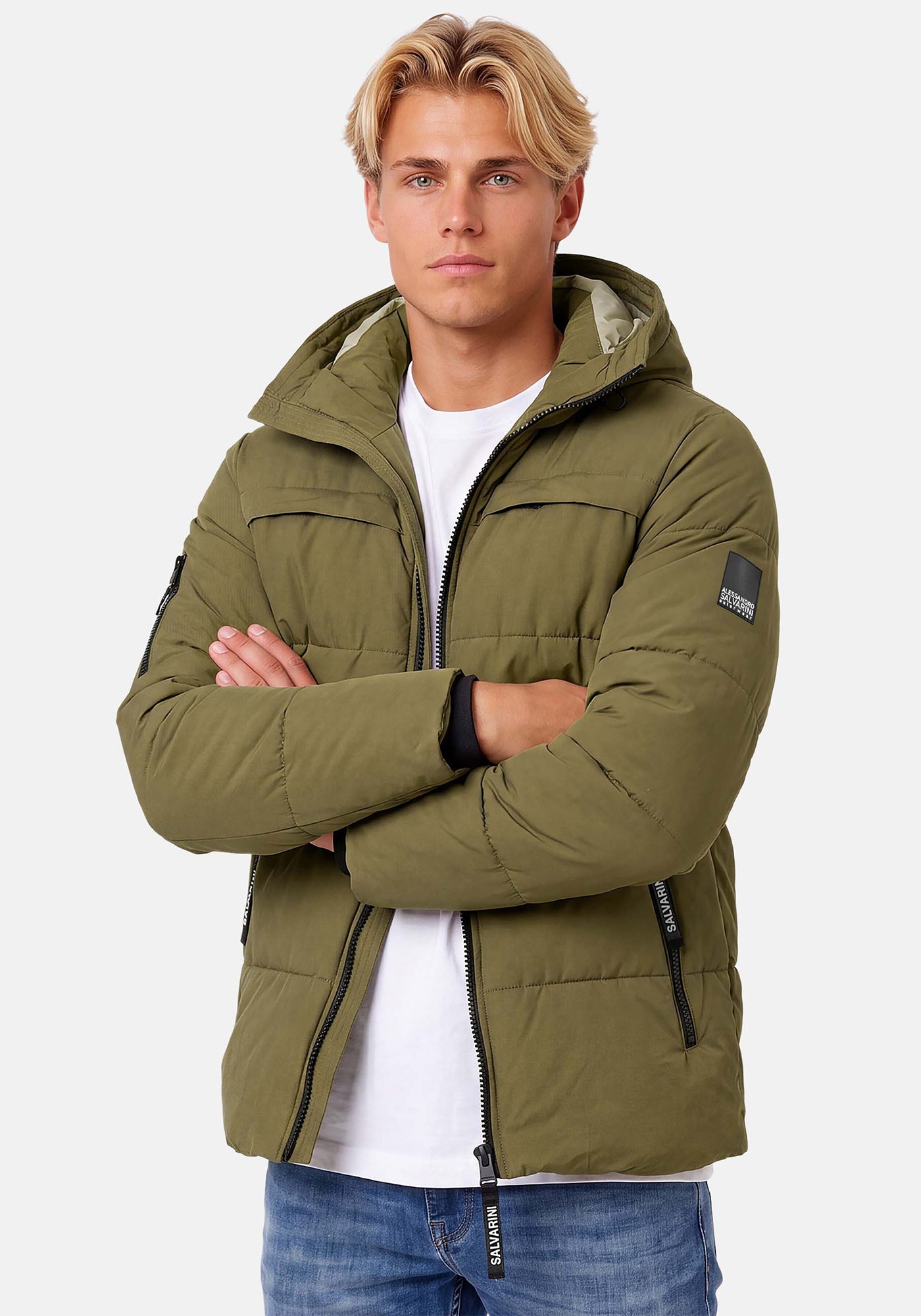 Alessandro Salvarini Winterjacke »ASDiego« mit extra hohem Kragen und vielen Taschen