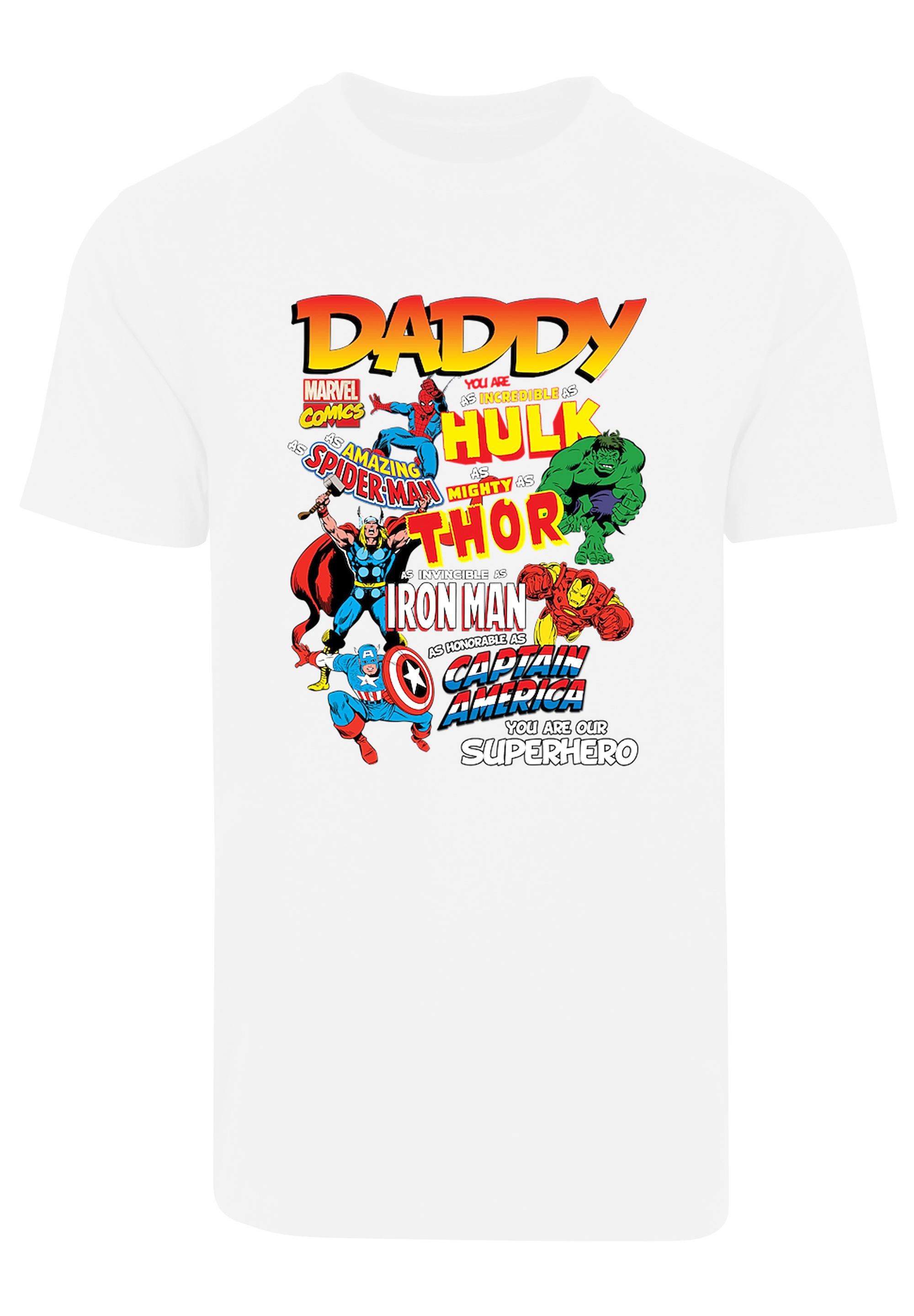T-Shirt Our | F4NT4STIC Superhero«, Black Print BAUR Friday Comics Dad »Marvel