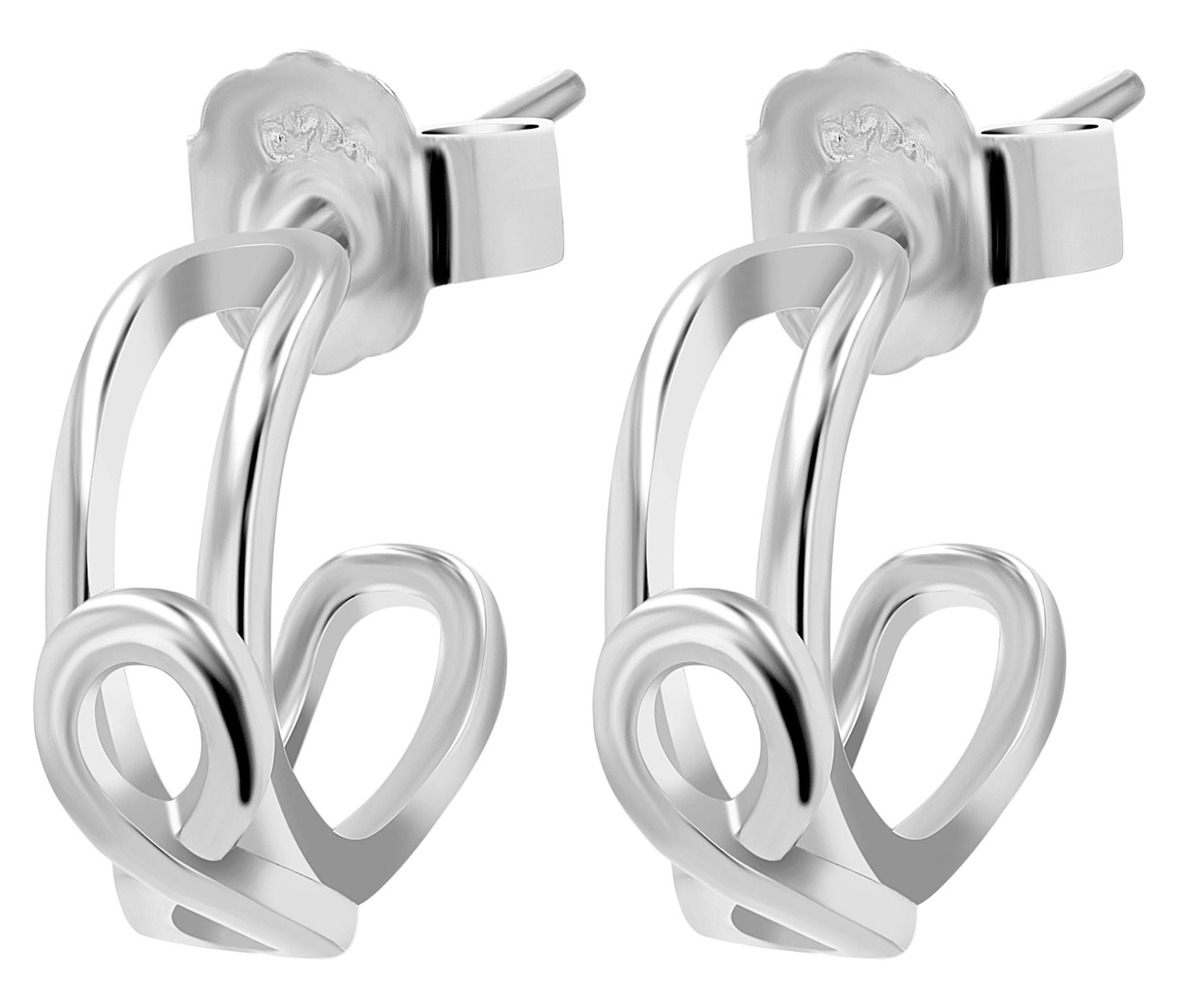 Paar Ohrhänger ADELIA´S "Damen Ohrringe – Ohrstecker Unendlichkeitszeichen aus 925 Silber", Damen, Gr. Damen, Silber 925 (Sterlingsilber), silber, Ohrringe, Geschenkidee: zeitlos und vielseitig 2