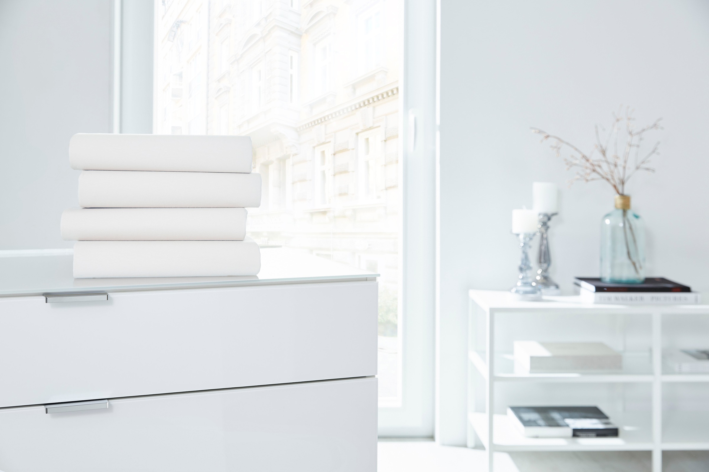 Primera Spannbettlaken »Elasthan-Feinjersey Split Topper«, in Premium Qualität