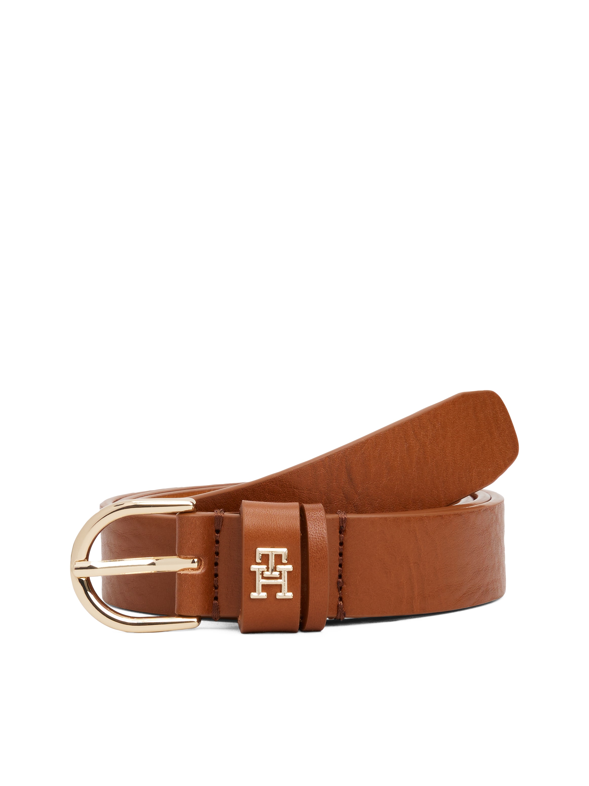 Tommy Hilfiger Ledergürtel "ESSENTIAL EFFORTLESS 2.5 GOLD" Logoemblem, weic günstig online kaufen