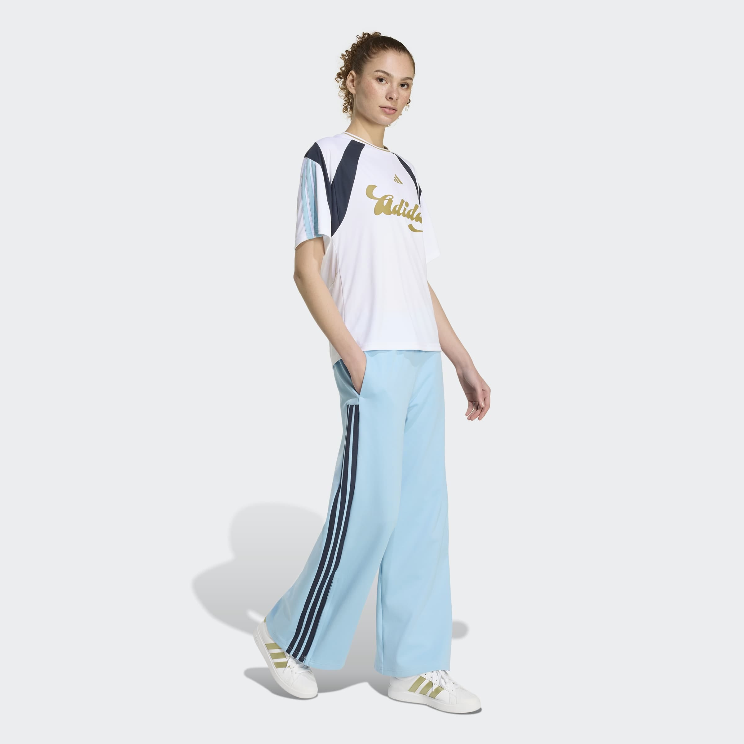 adidas Sportswear Sporthose »HOUSE OF TIRO, WEITES BEIN«  sportlicher Stil, für Training und Freizeit, mit Kordelverschluss