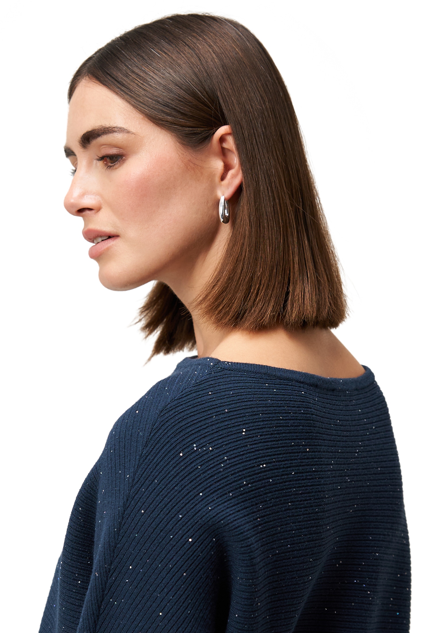 Zero Strickkleid »Damen Strickkleid mit Pailletten« Ohne Tasche Pailletten