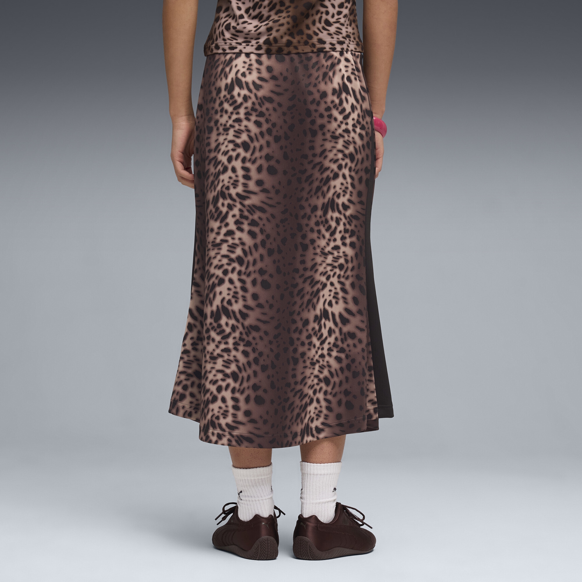 PUMA Jerseyrock »T7 Leo Luxe Track Midirock Damen«