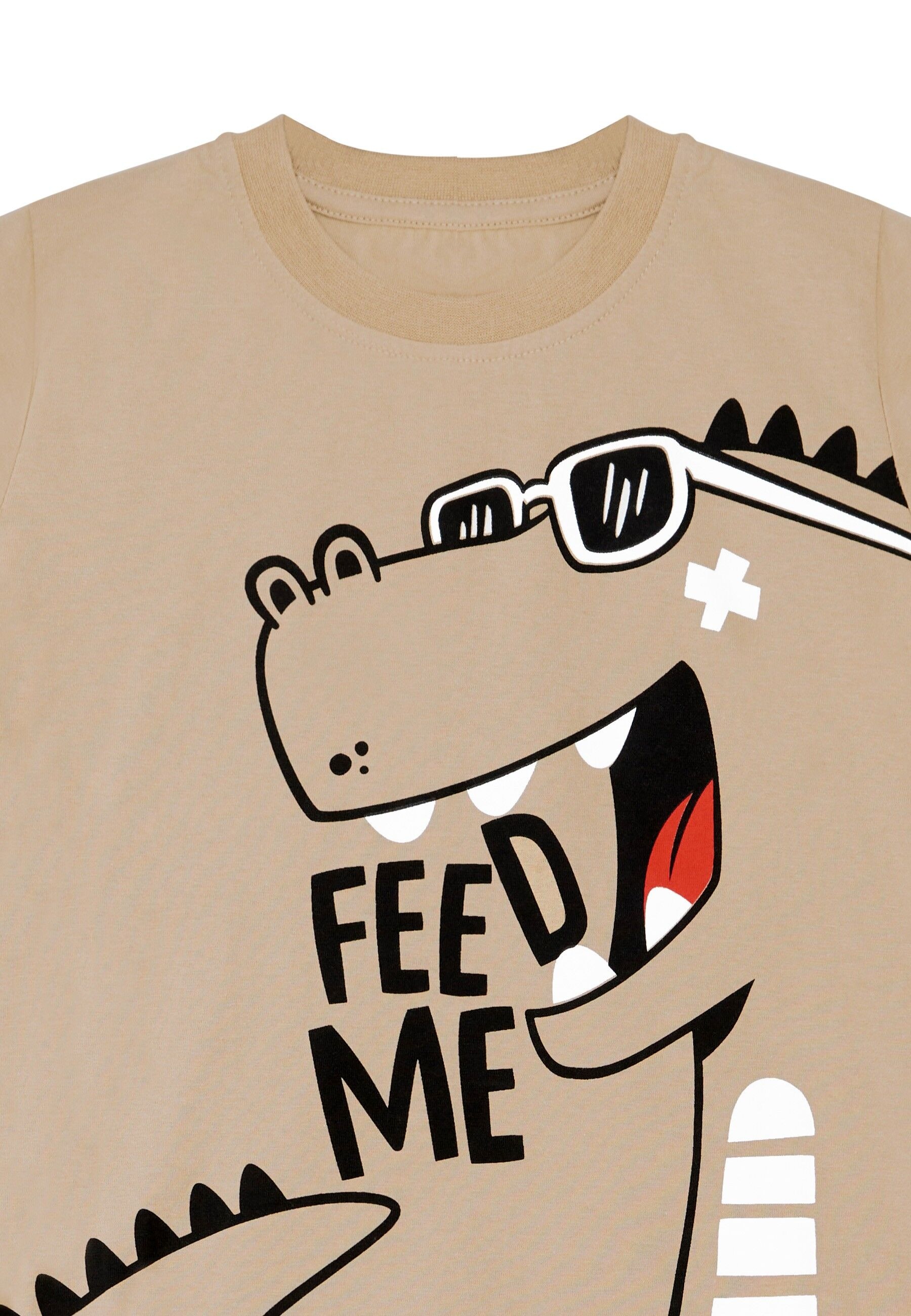 Denokids Hausanzug »Hungry Dino«, (2 tlg.), mit Dino-Aufdruck