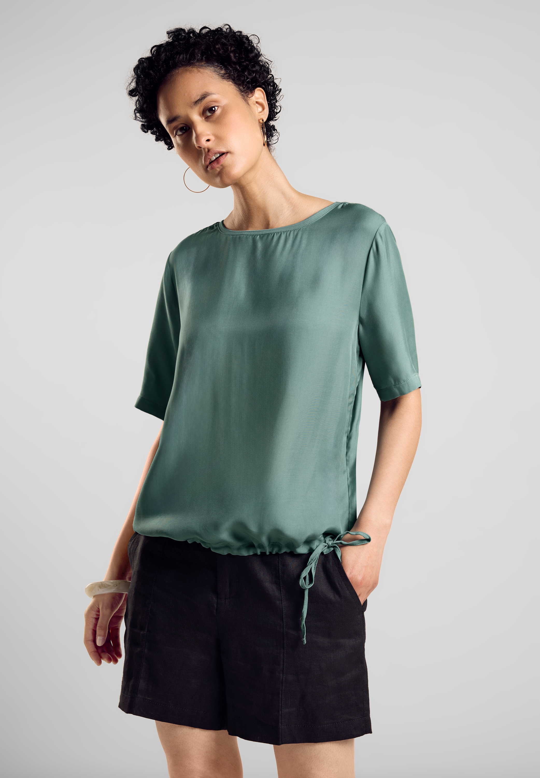 Shirtbluse, aus softer Viskose