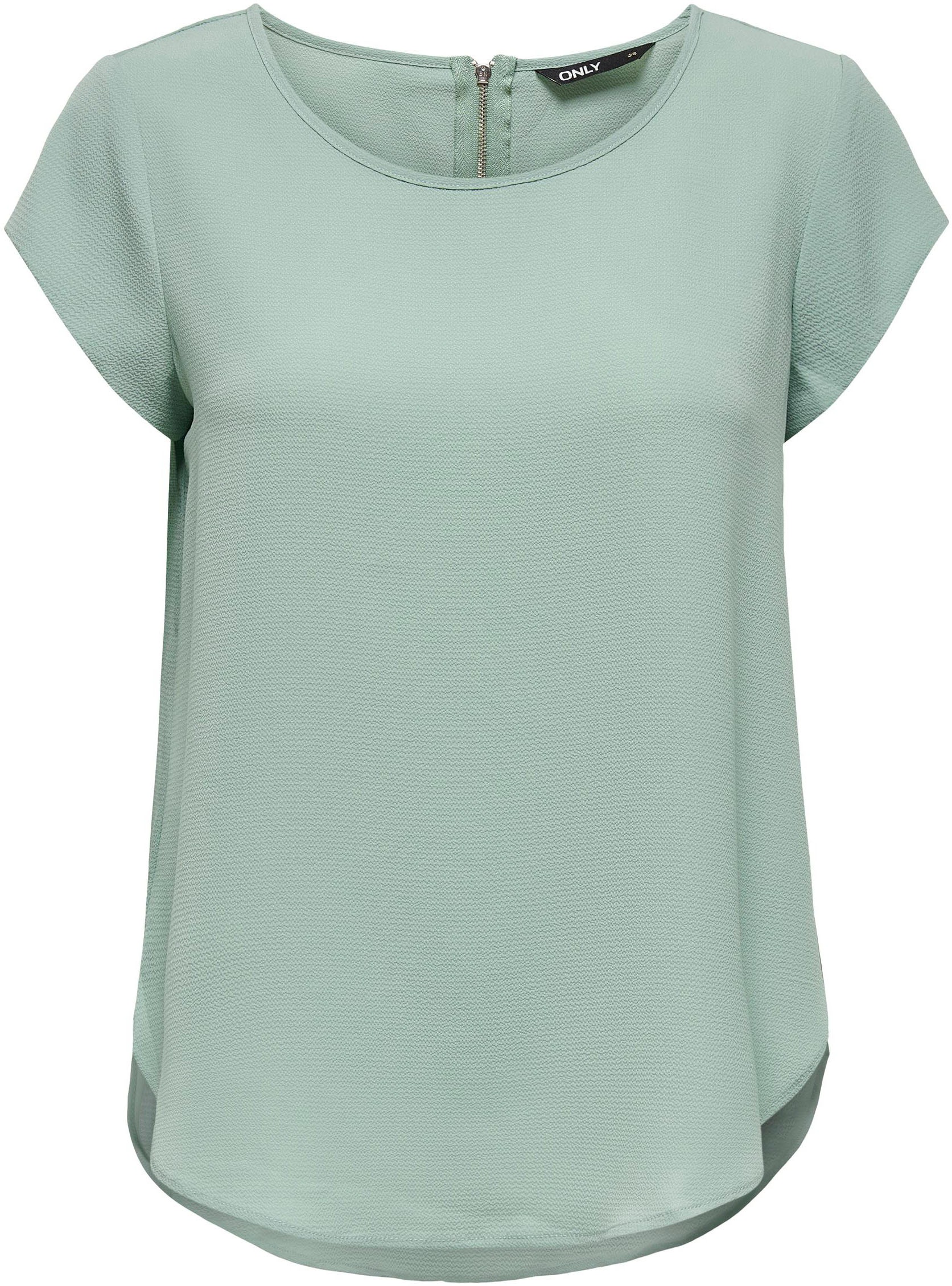 ONLY Kurzarmbluse "ONLVIC – feminines Blusenshirt in lockerer Form", regula günstig online kaufen
