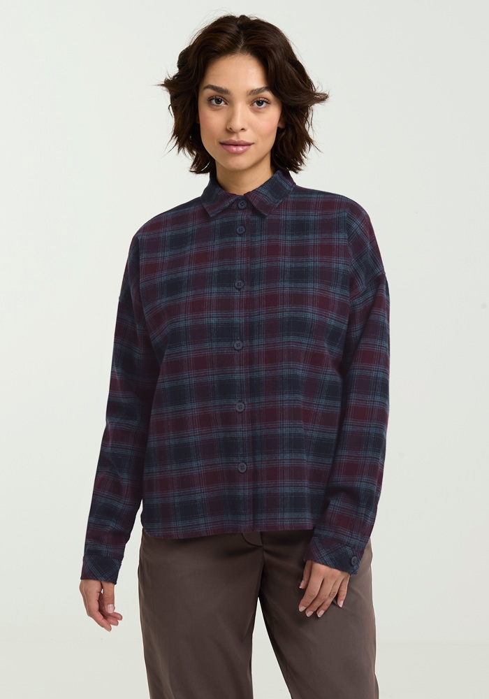 Jack Wolfskin Flanellbluse "BAJA FLANNEL SHIRT W" Flanellhemd, weich, vielseitig kombinierbar